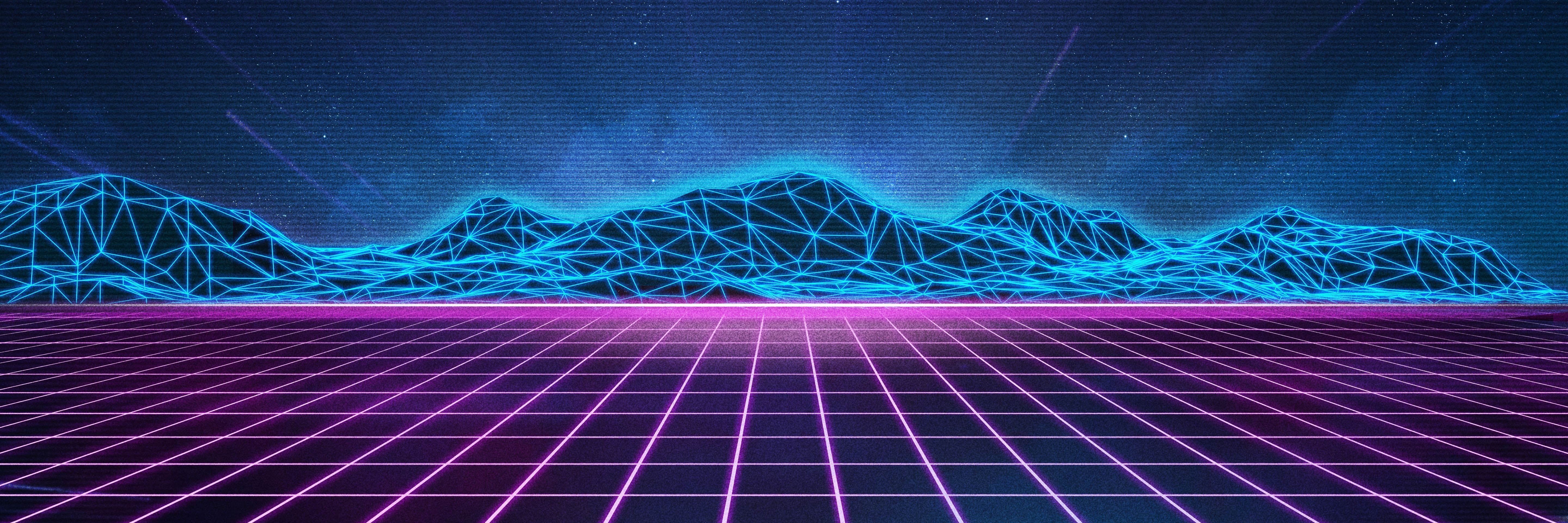 Cyberwave Purple Outrun Wallpapers