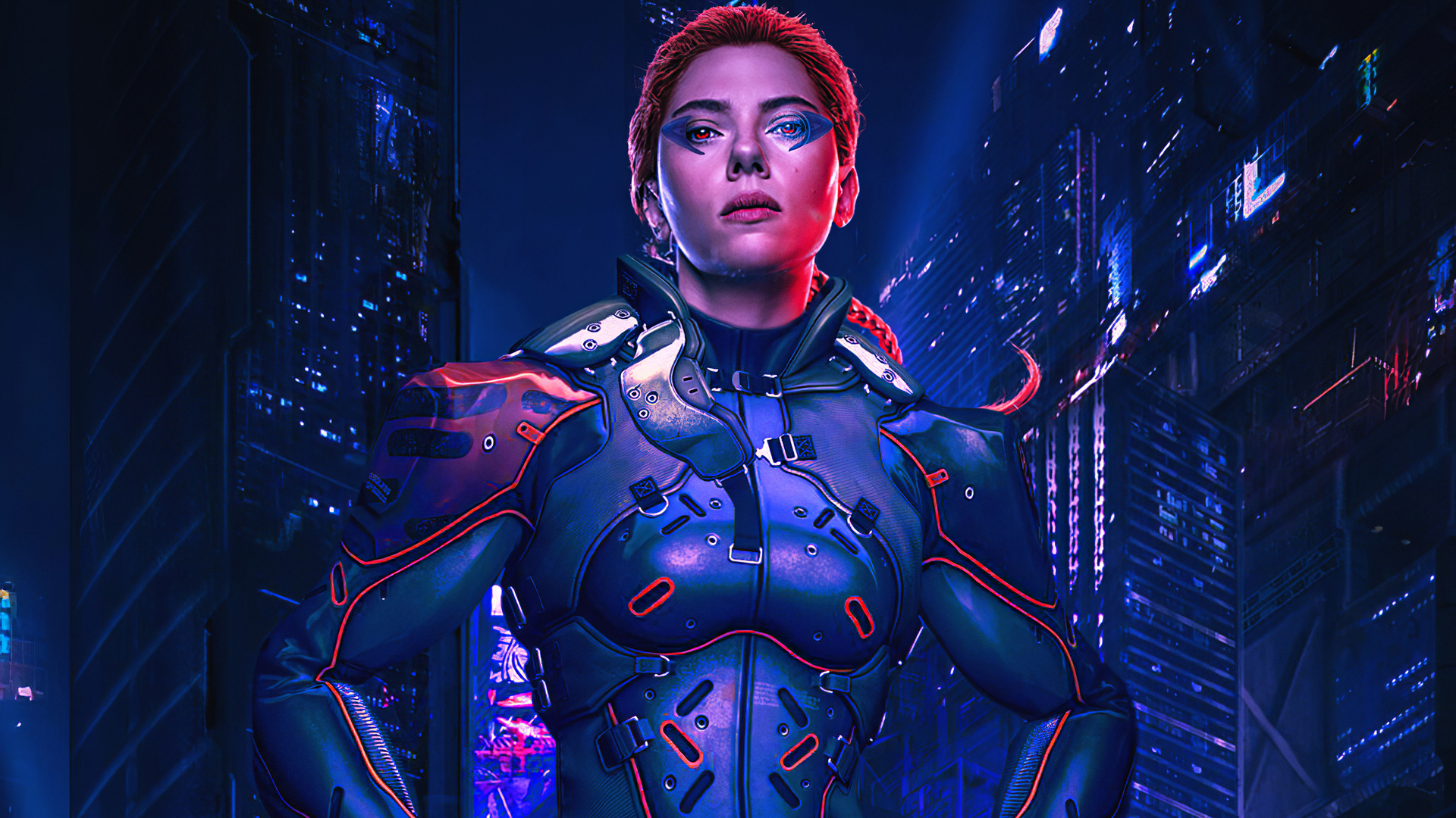 Cyborg 4K Female Fly Wallpapers