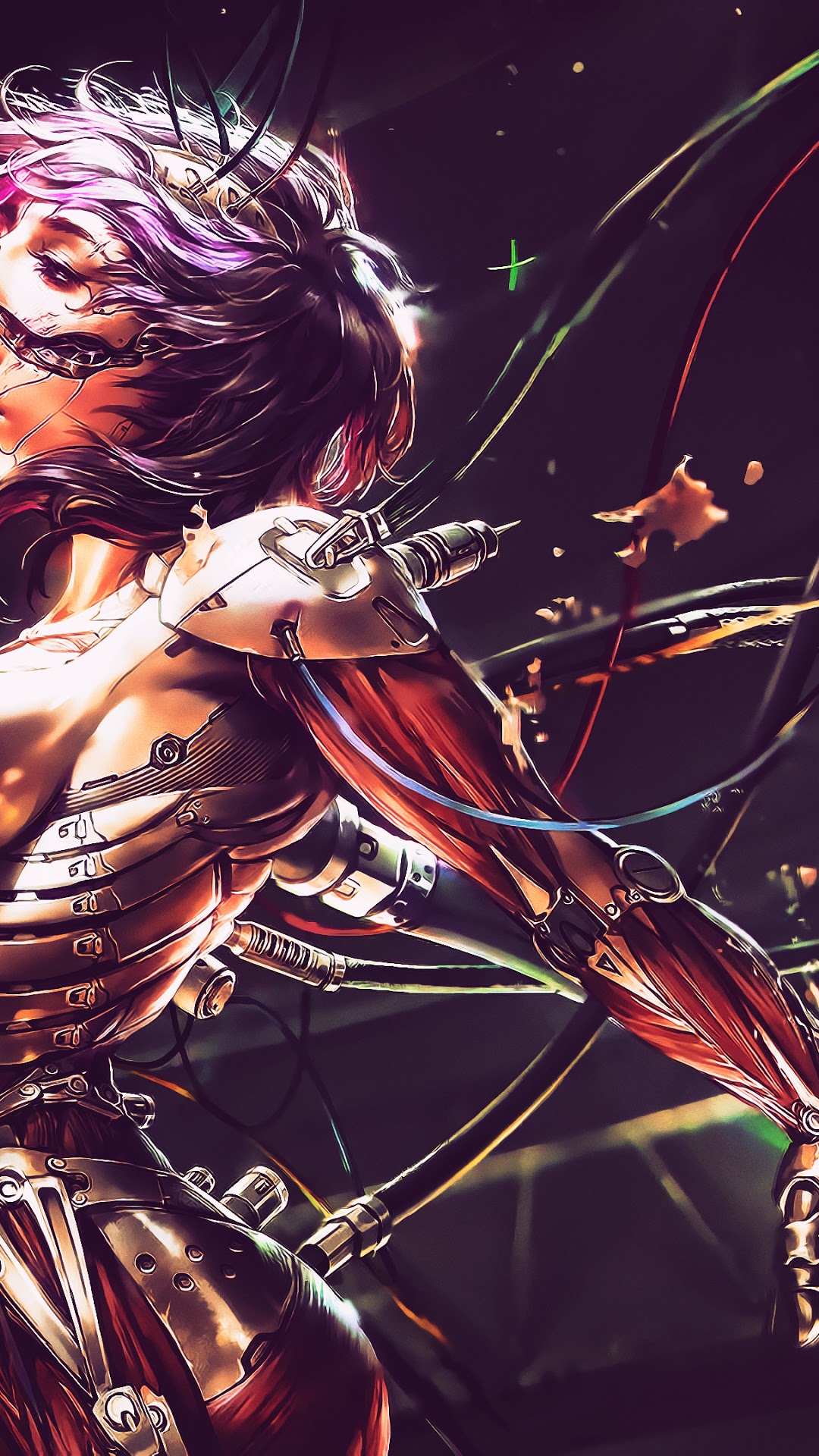 Cyborg 4K Female Fly Wallpapers