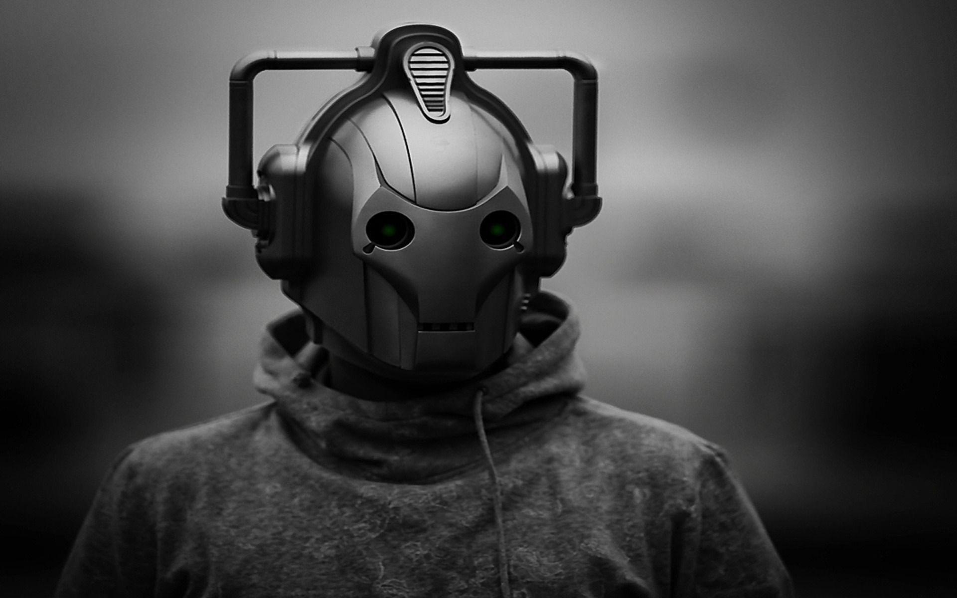 Cyborg In Hoodie Wallpapers