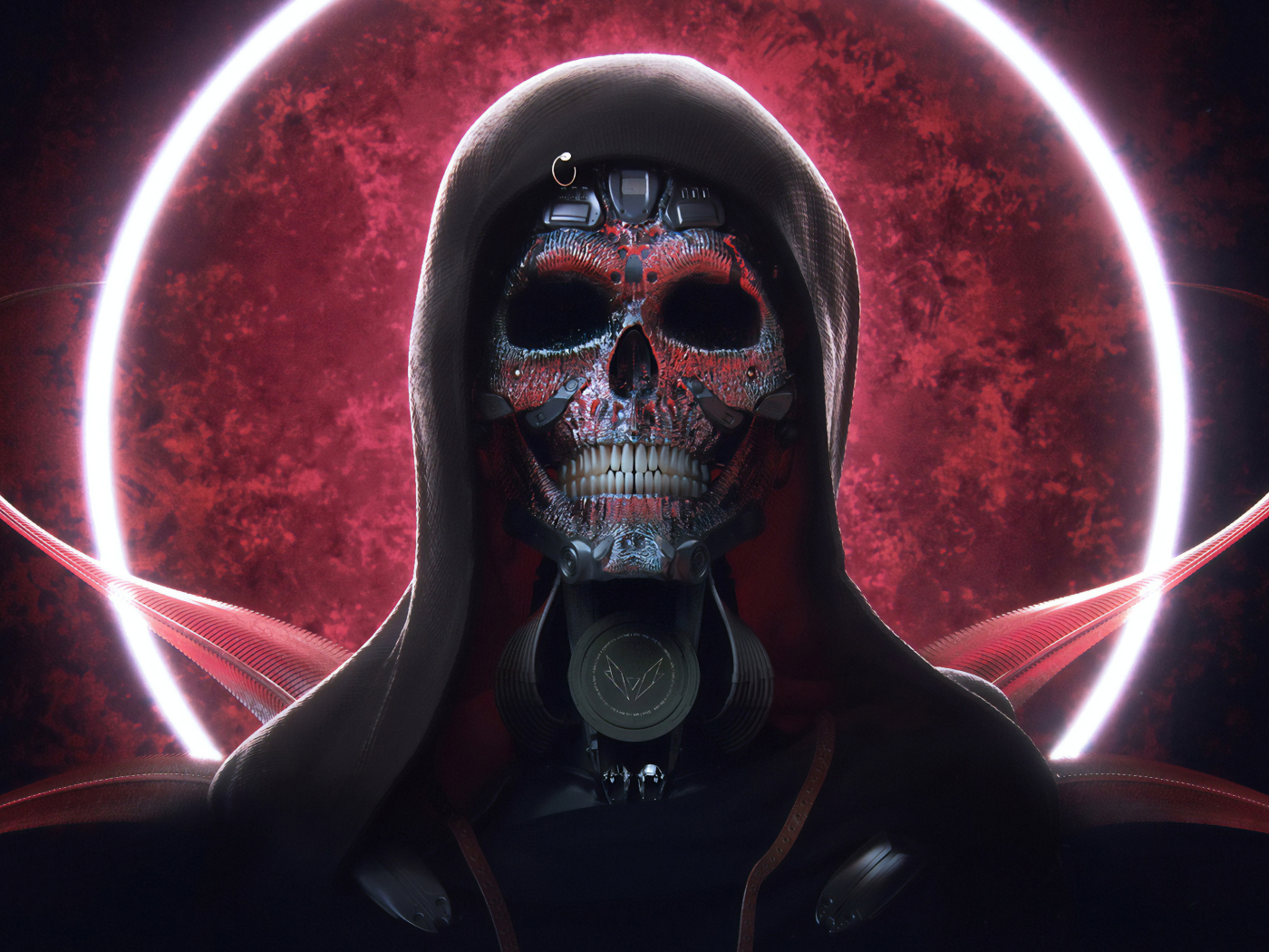 Cyborg In Hoodie Wallpapers