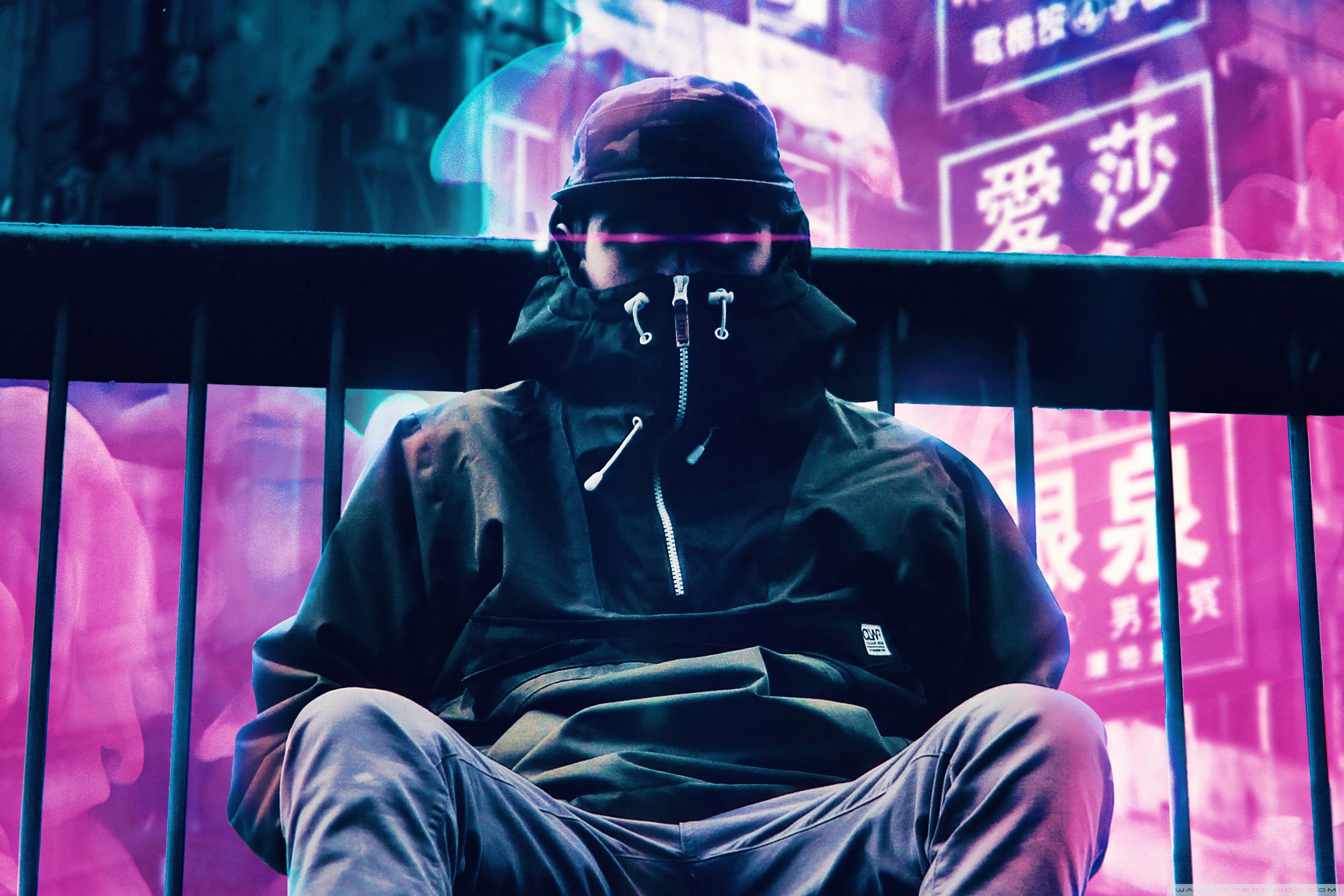 Cyborg In Hoodie Wallpapers