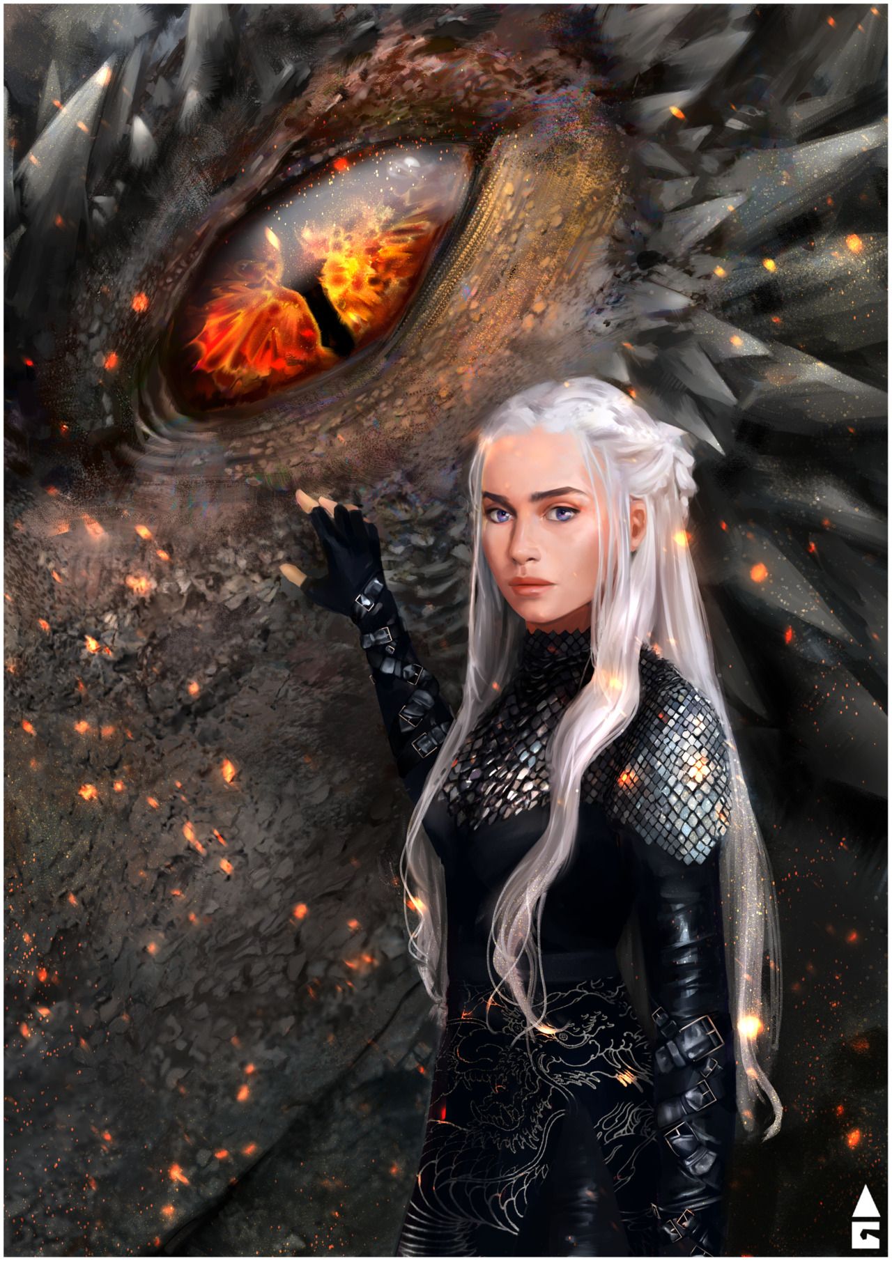 Daenerys And Drogon Art Wallpapers