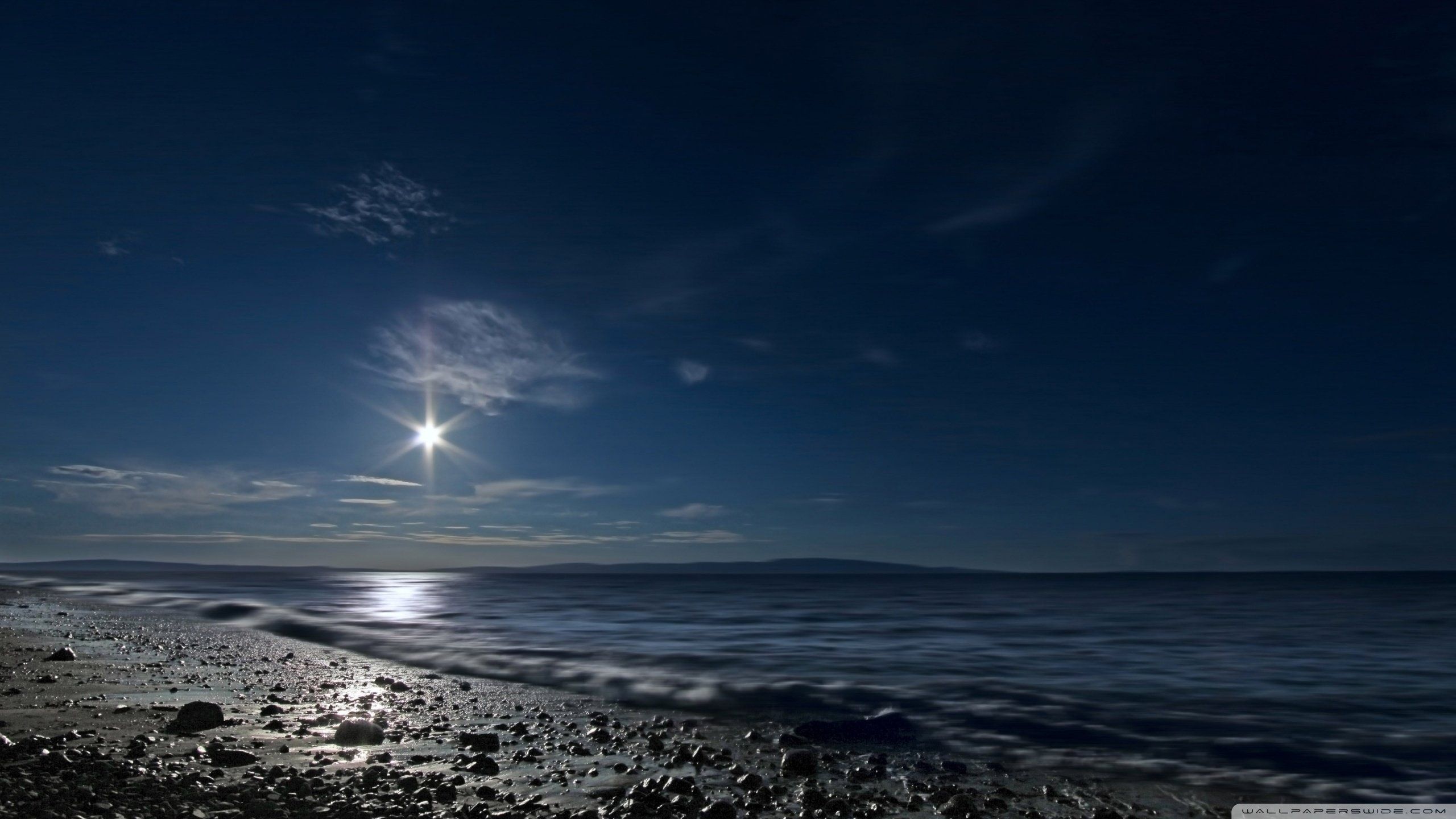 Dark Beach In Space Wallpapers