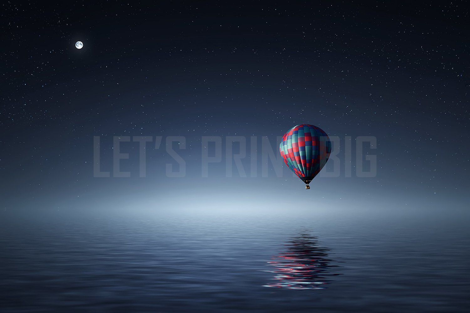 Dark Night In Air Balloon Wallpapers