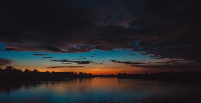 Dark Sunset Clouds Wallpapers