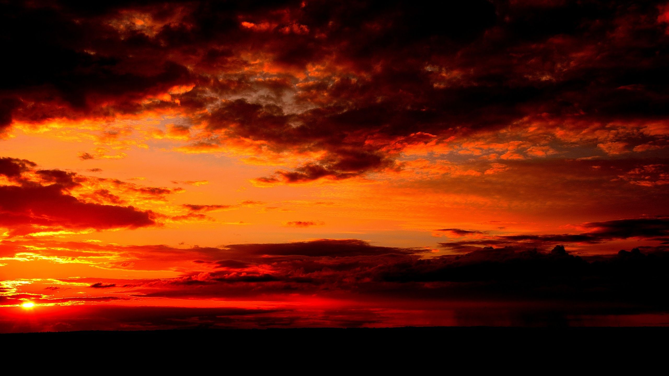 Dark Sunset Clouds Wallpapers