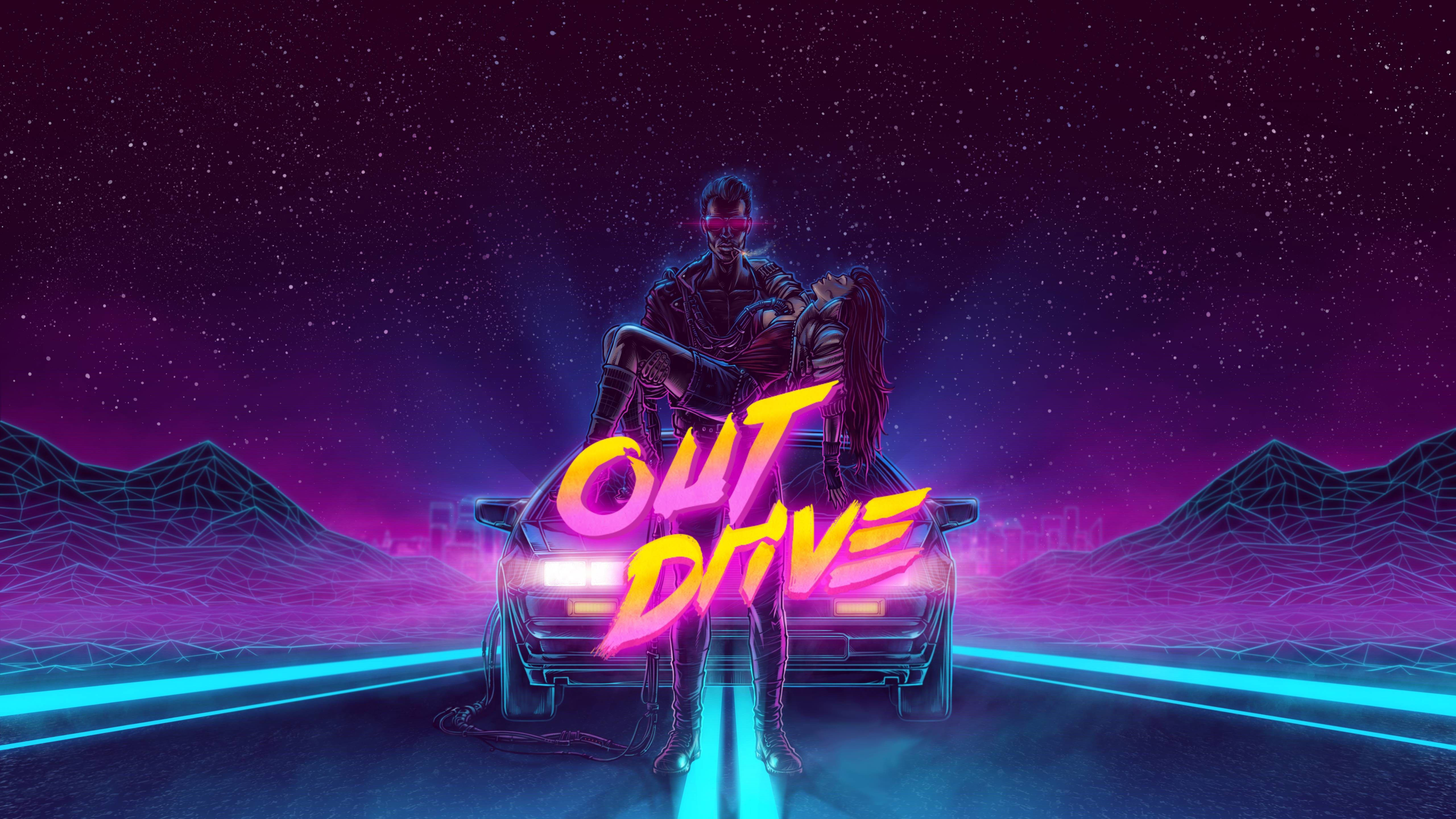 Digital Art Outrun Dark Vaporwave Wallpapers