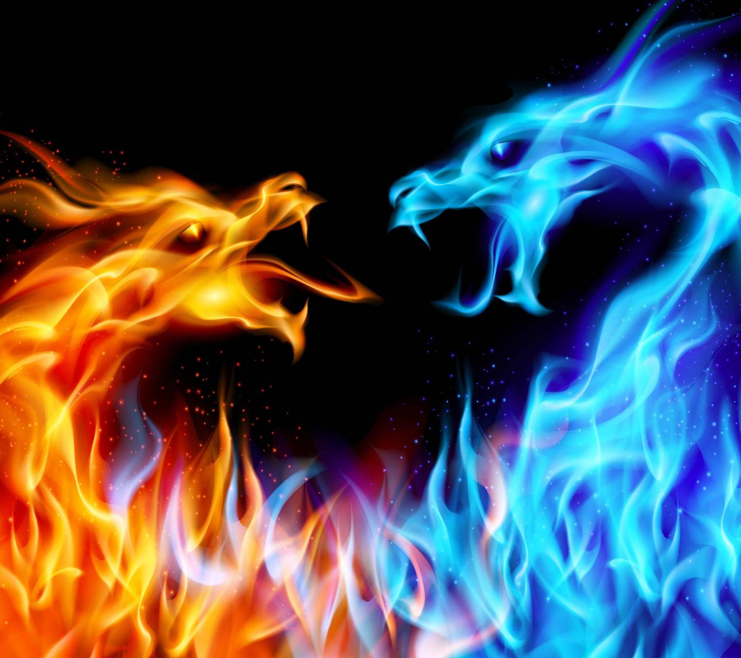 Dragon Burning Flames Wallpapers