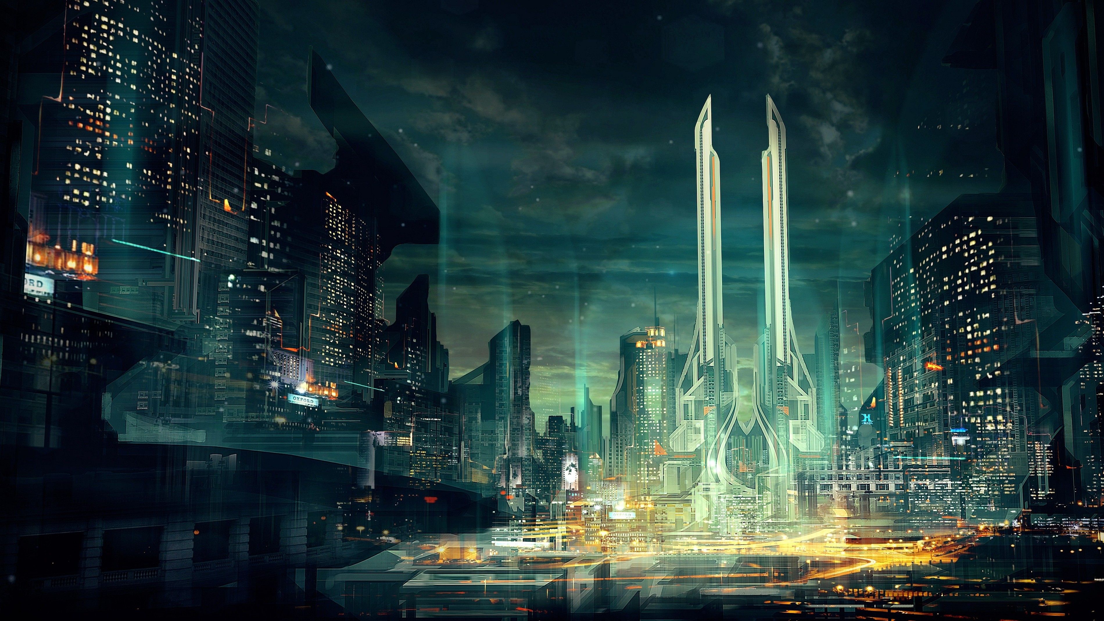 Driving To Future City Wallpapers