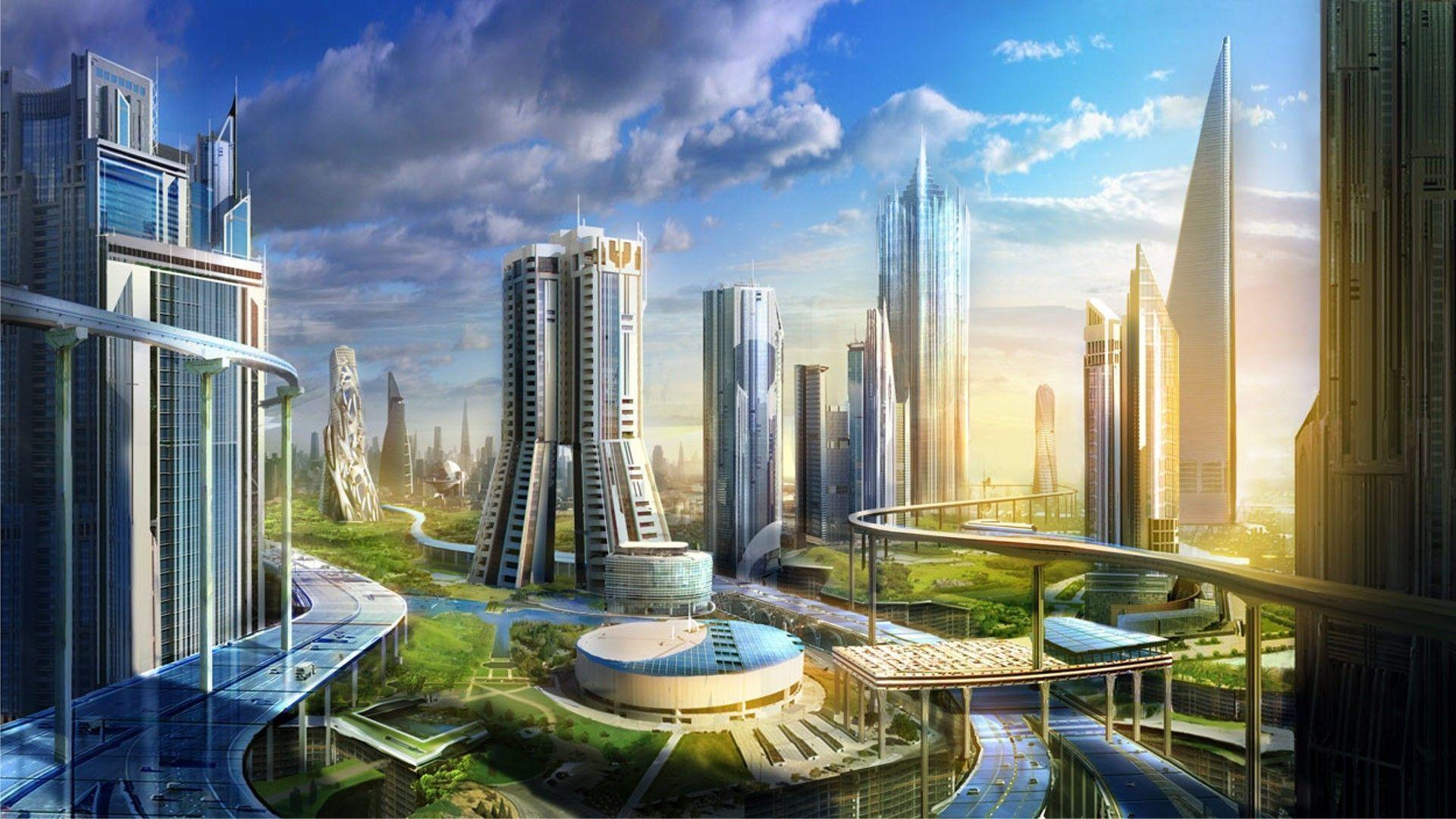 Driving To Future City Wallpapers