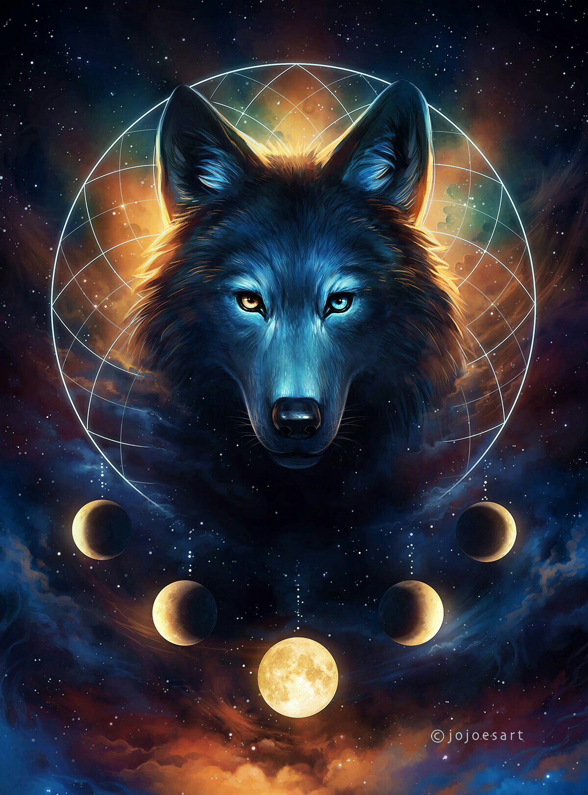 Fantasy Wolf Painting Wallpapers