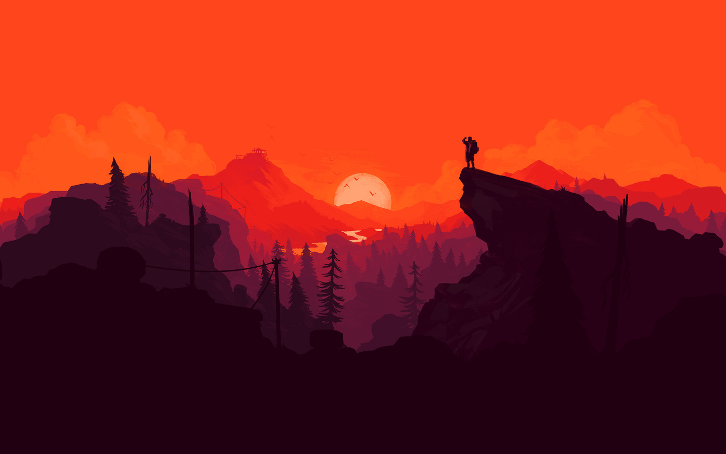 Firewatch 4K Uhd Wallpapers