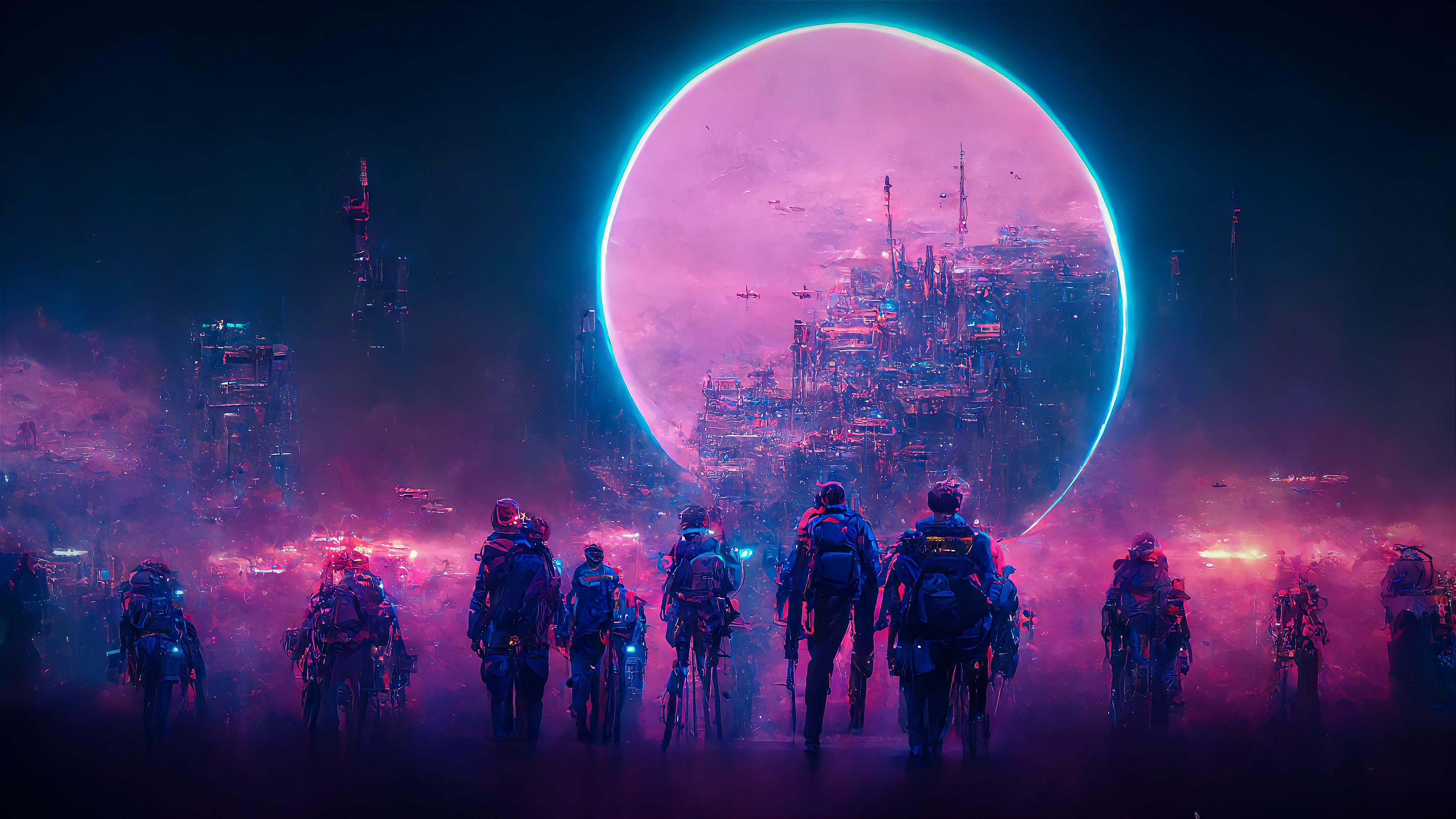 Futuristic Cyberpunk Team Wallpapers