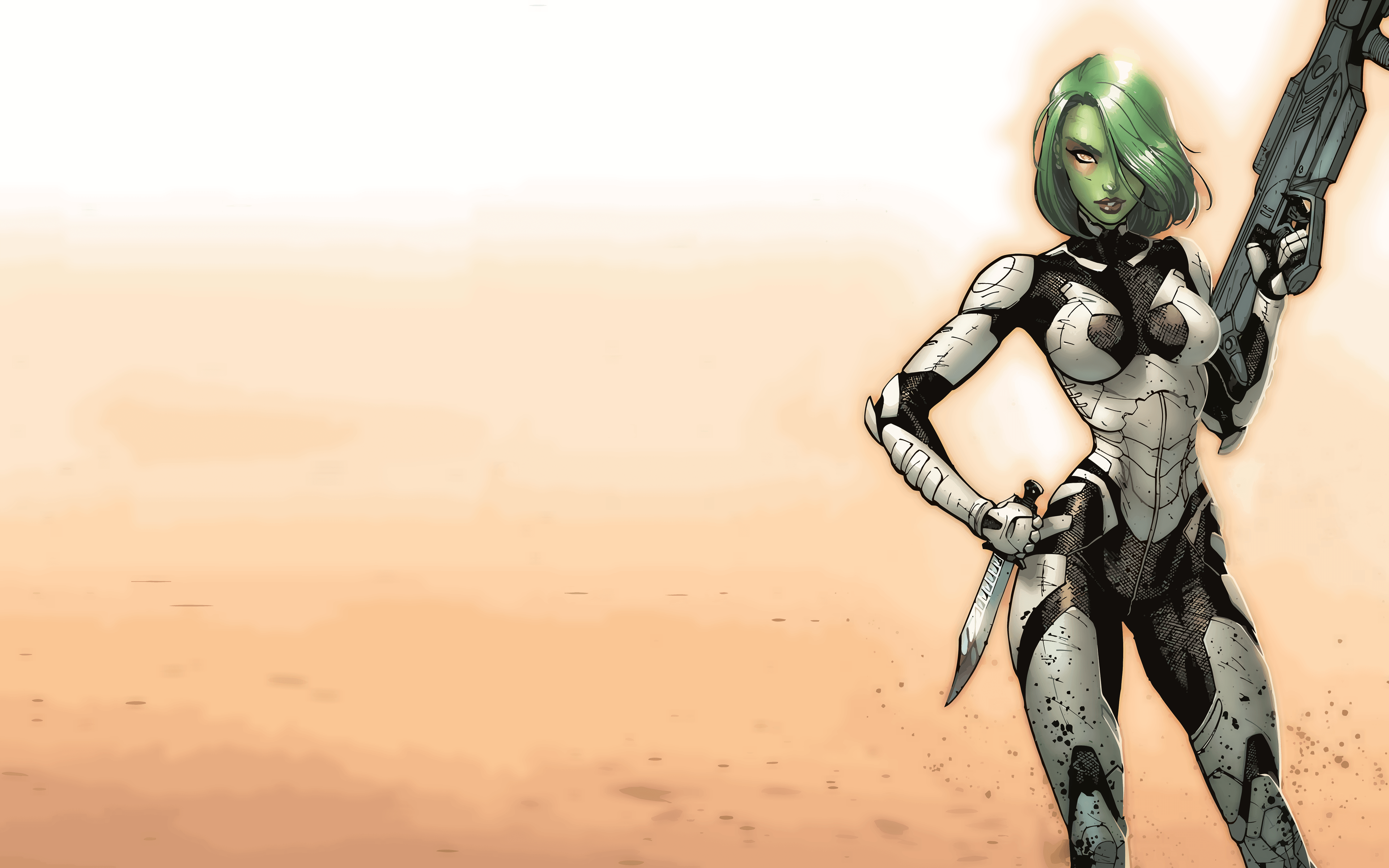 Gamora Simple Art Wallpapers