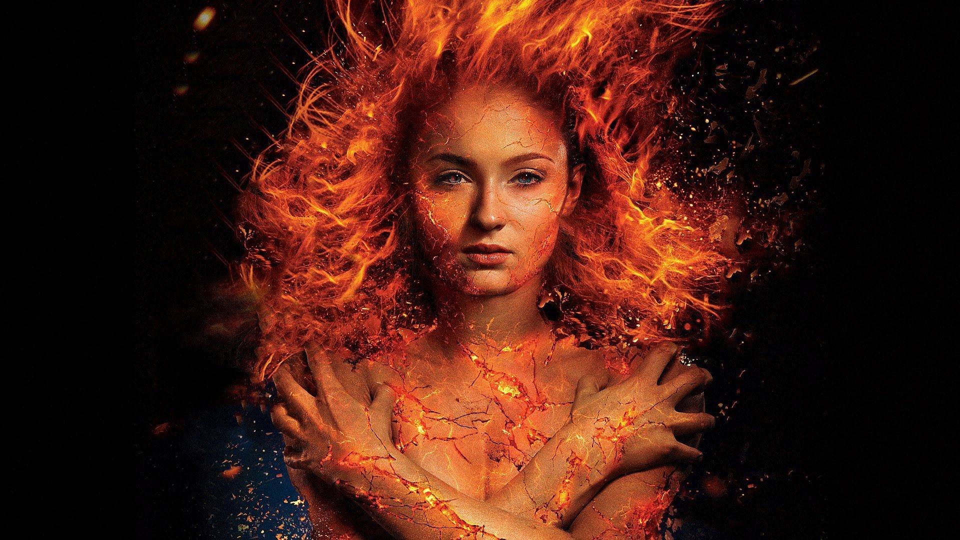 Girl In Flame Wallpapers