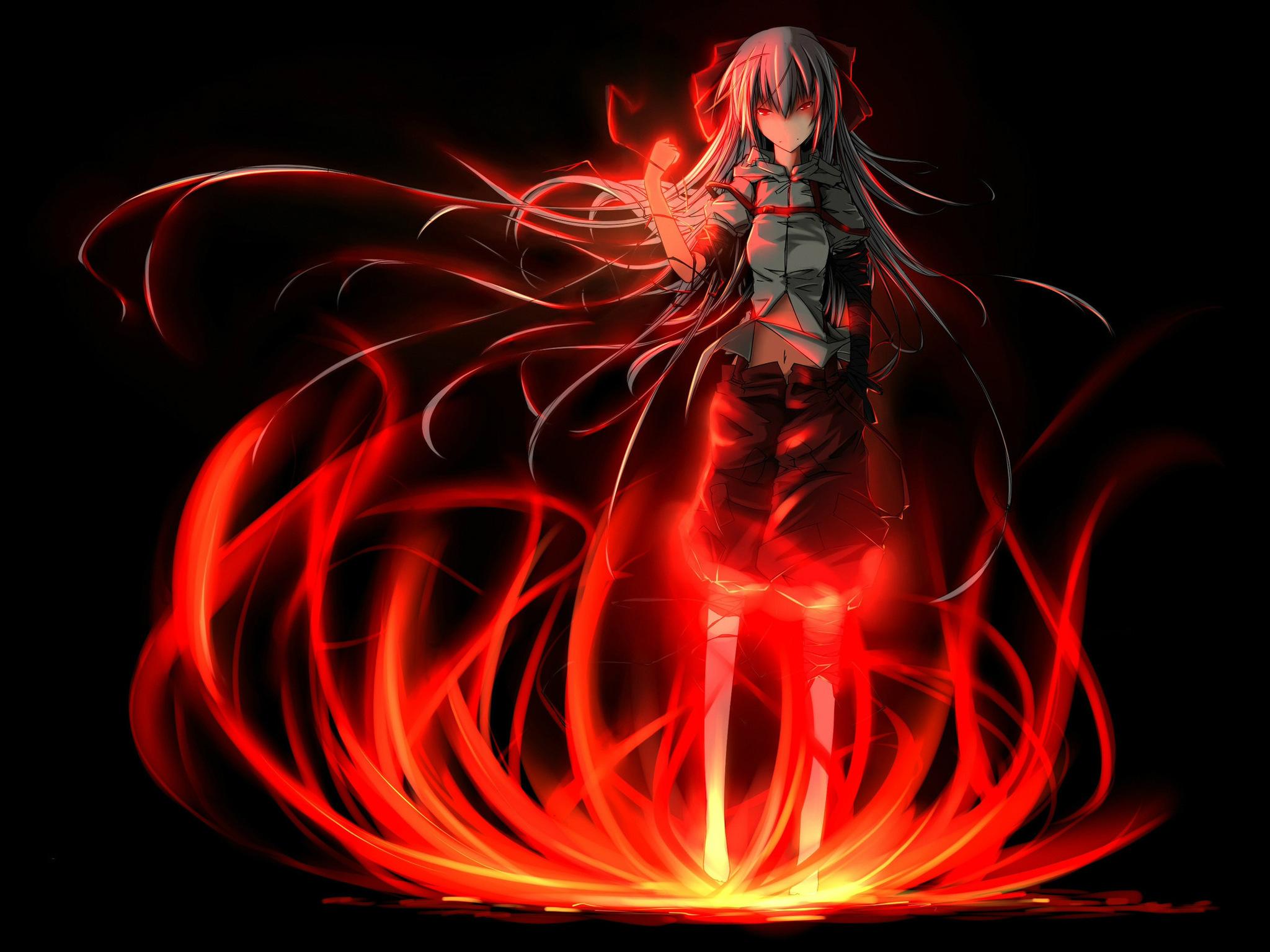 Girl In Flame Wallpapers