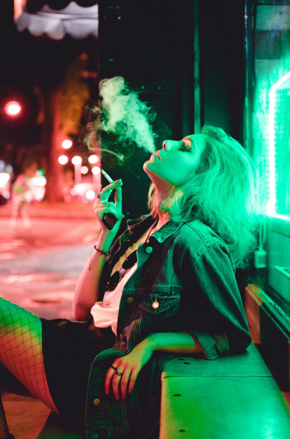 Girl Smoking Near Window Artwork Wallpapers