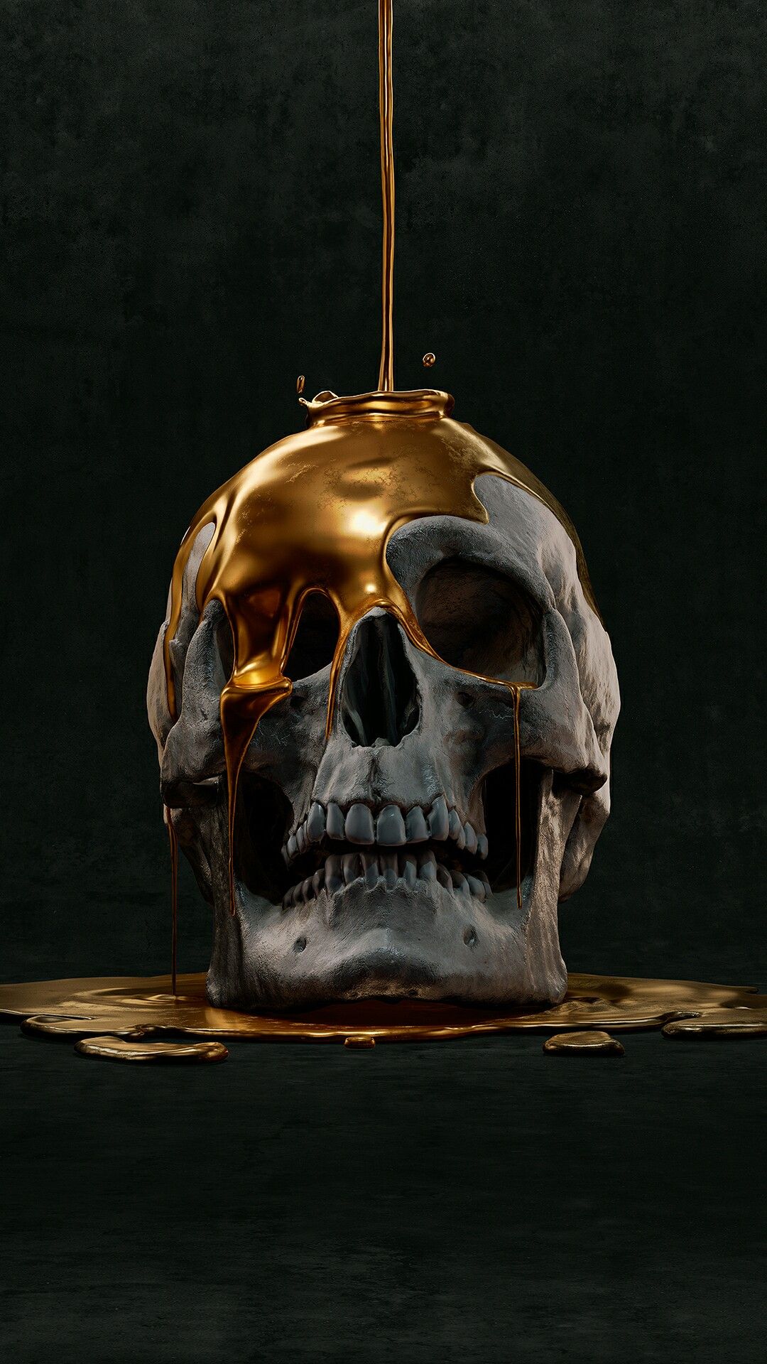 Golden Skull Wallpapers