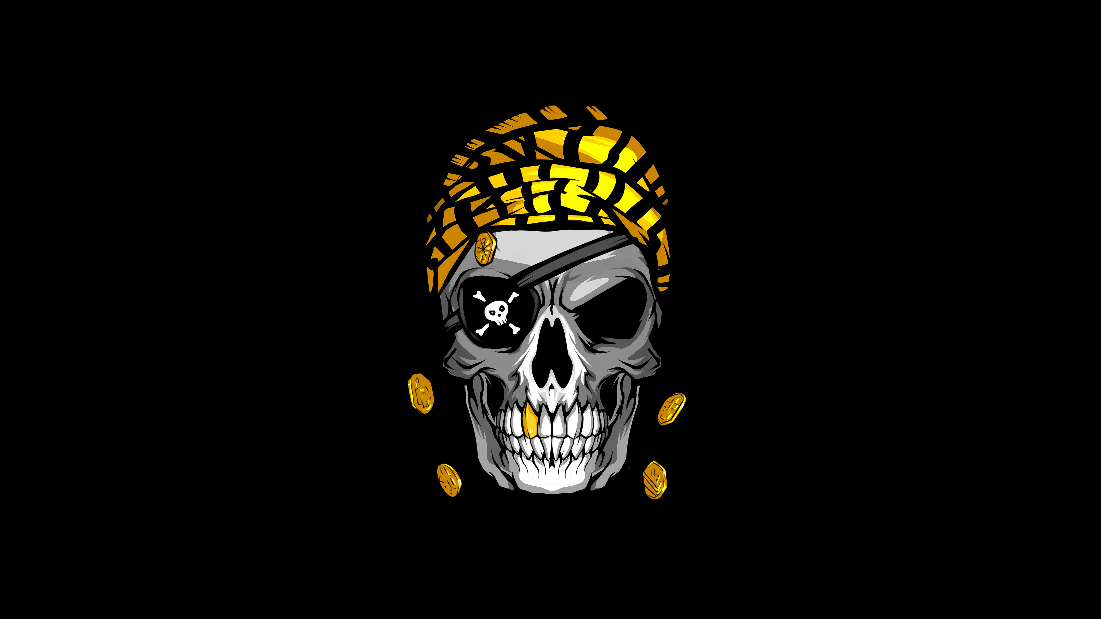 Golden Skull Wallpapers