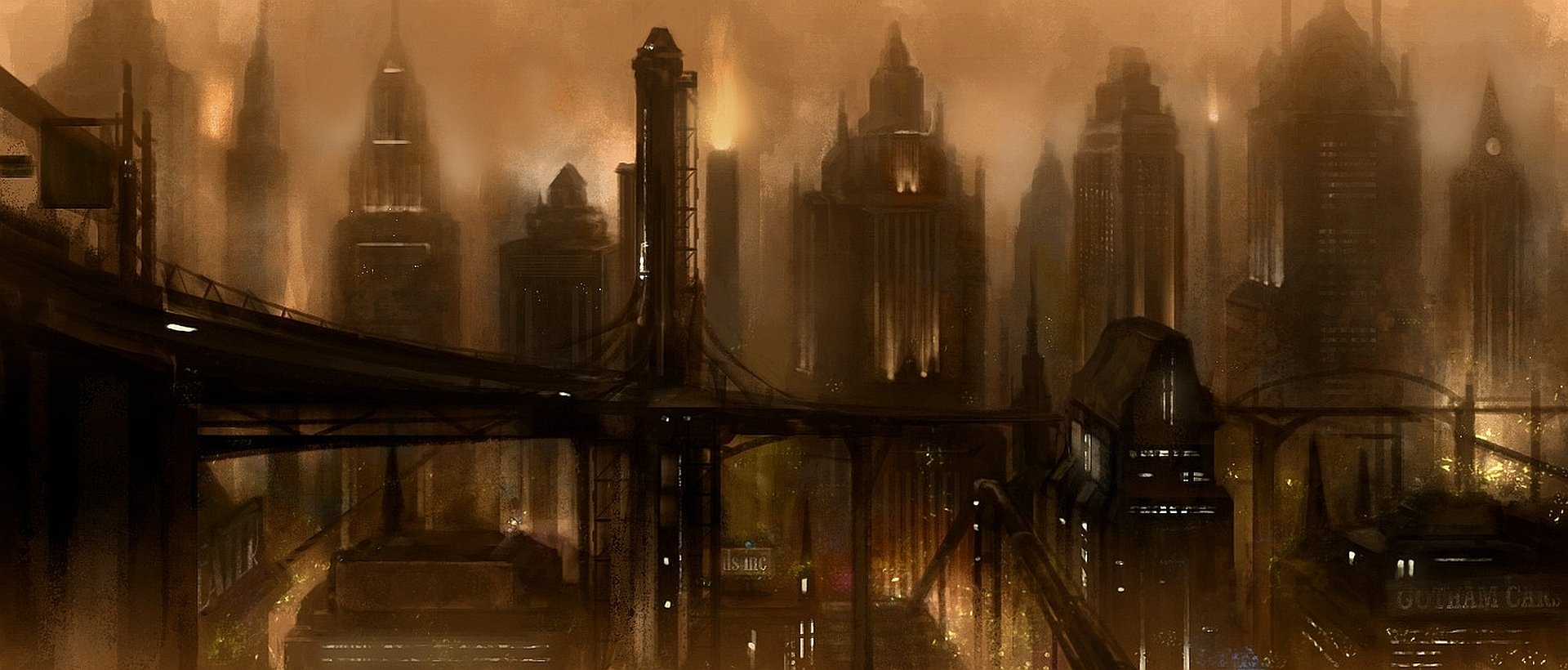 Gotham Towers Artwork Wallpapers