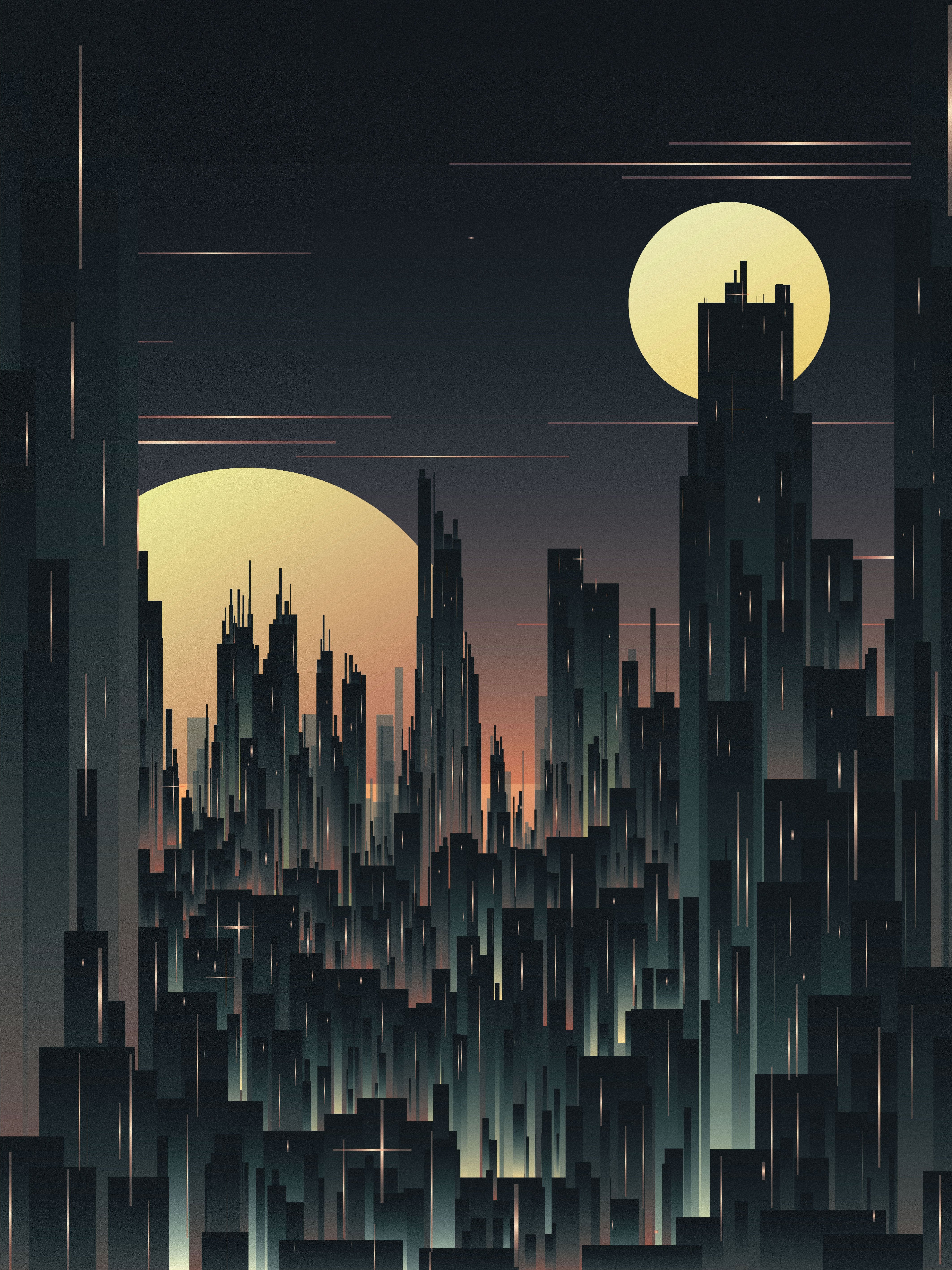 Gotham Towers Artwork Wallpapers