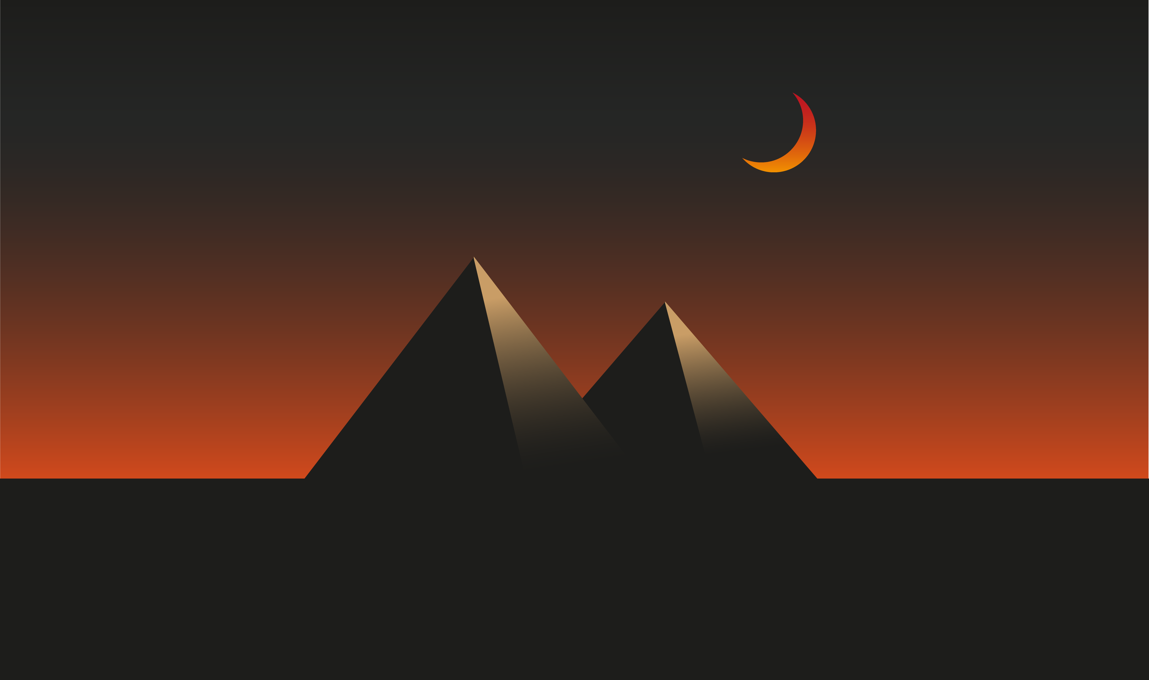 Gradient Moon Wallpapers