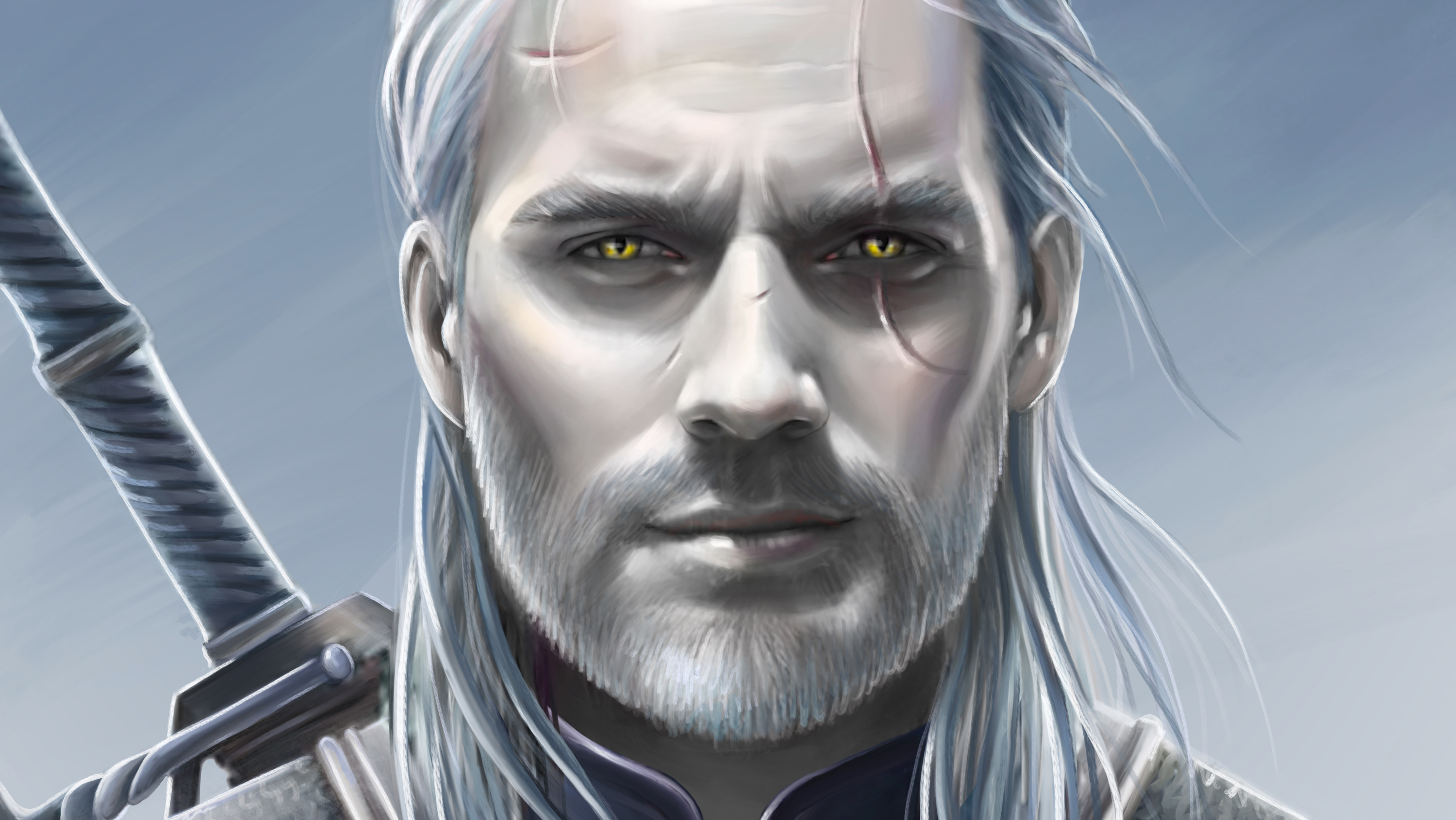 Henry Cavill As Geralt Of Rivia Fan Art Wallpapers