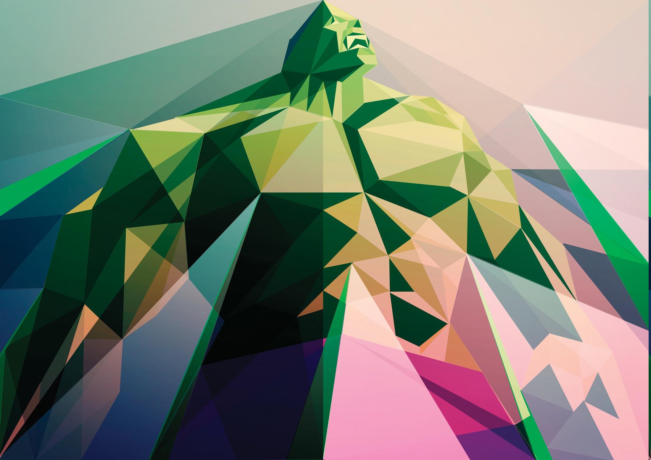 Hulk Low Poly Minimalistic Wallpapers