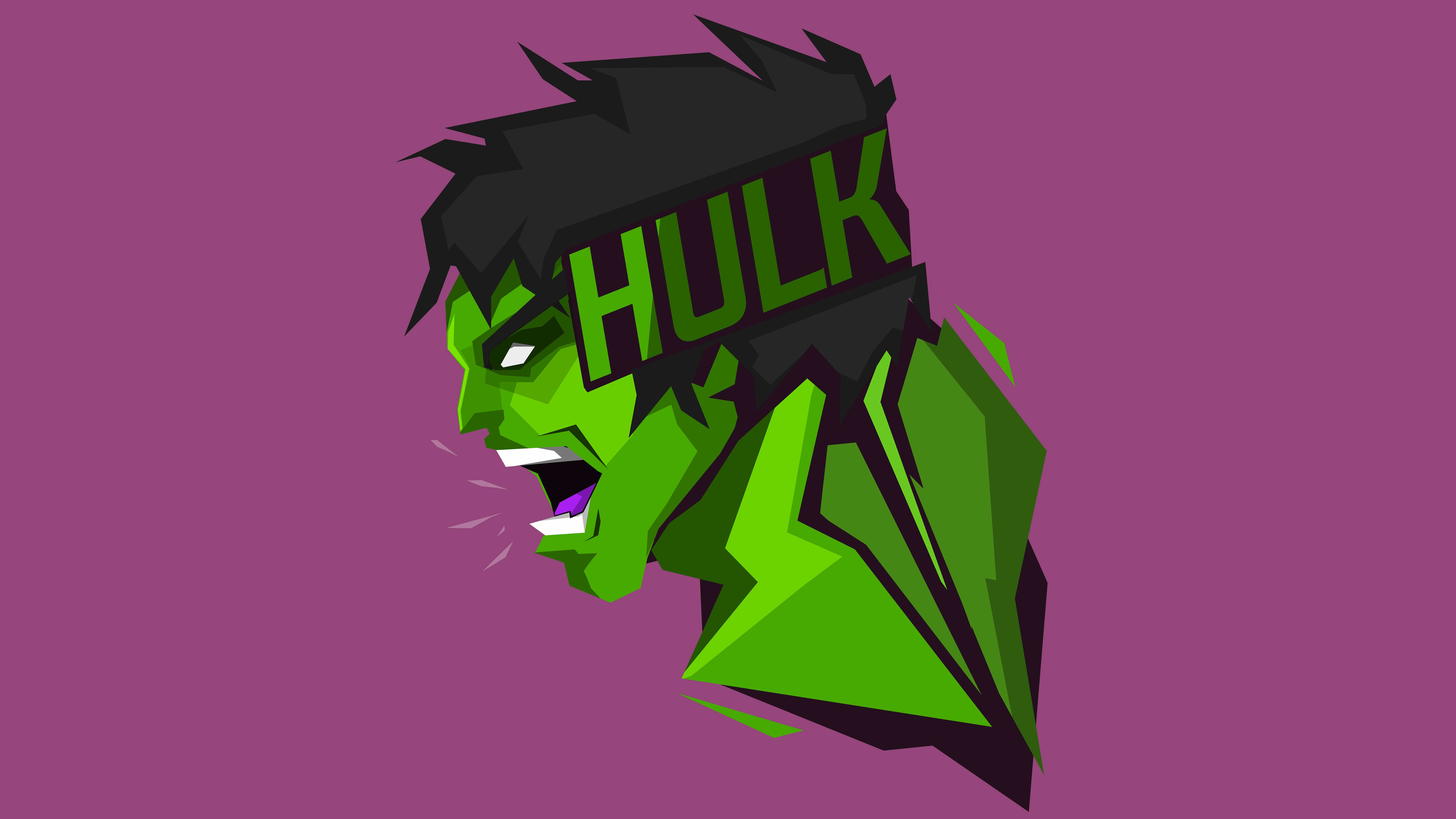 Hulk Low Poly Minimalistic Wallpapers