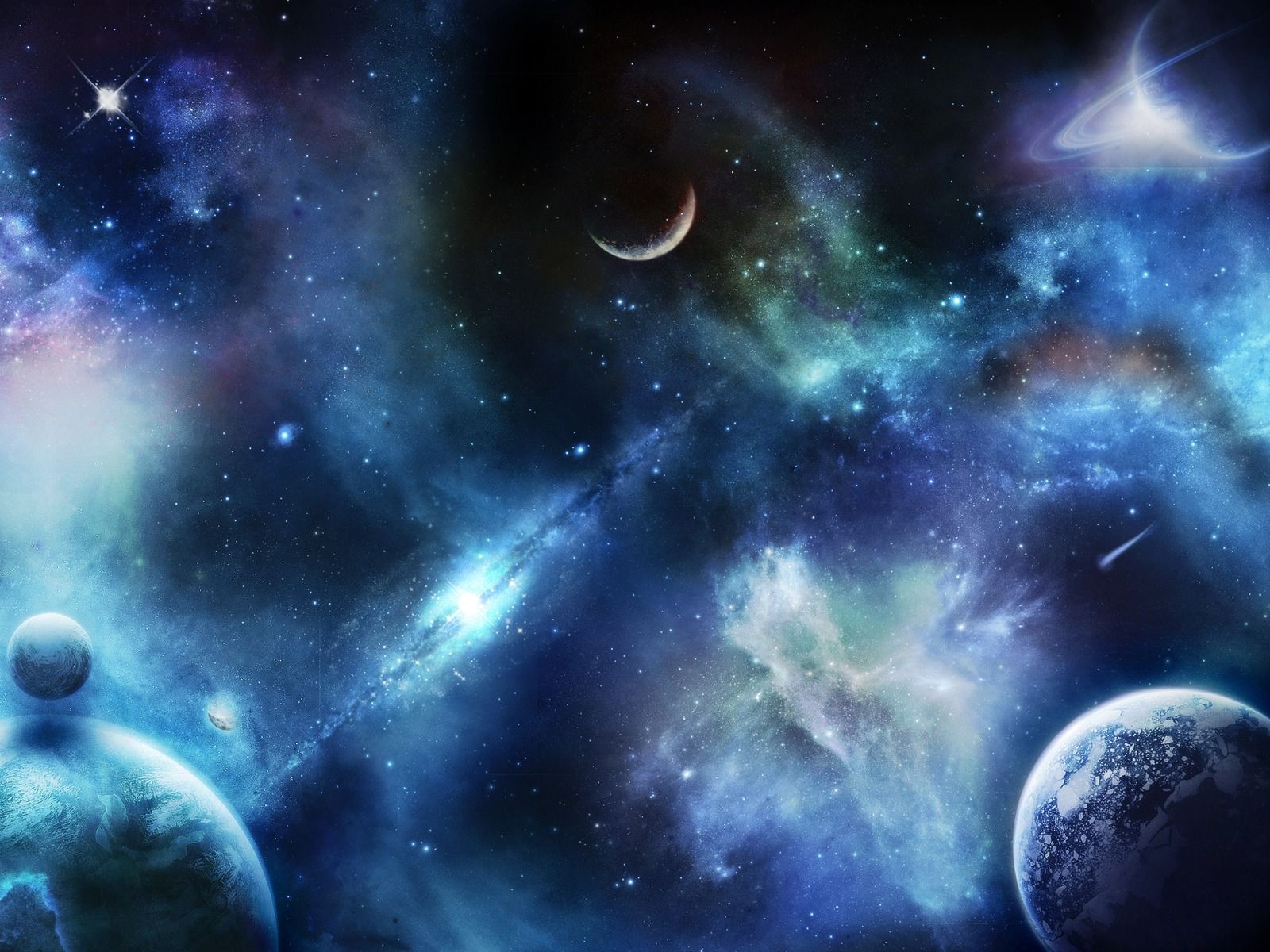 Human Galaxy Planets Wallpapers