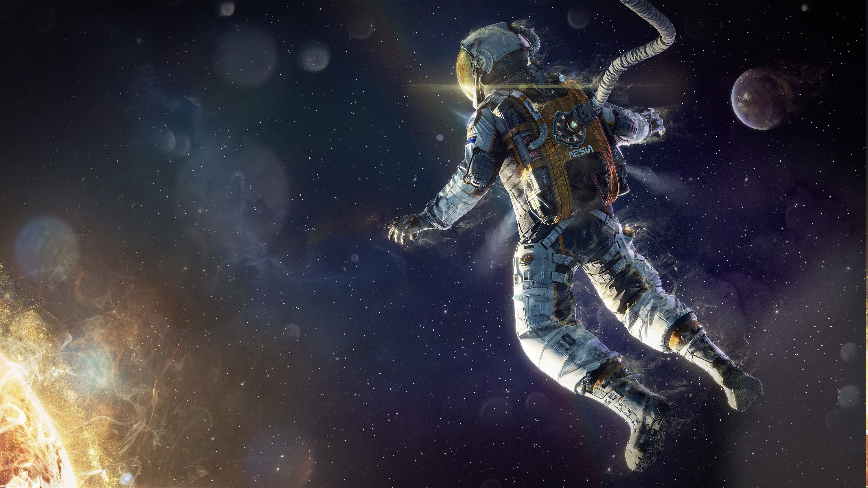 Human In Space Digital Art Wallpapers