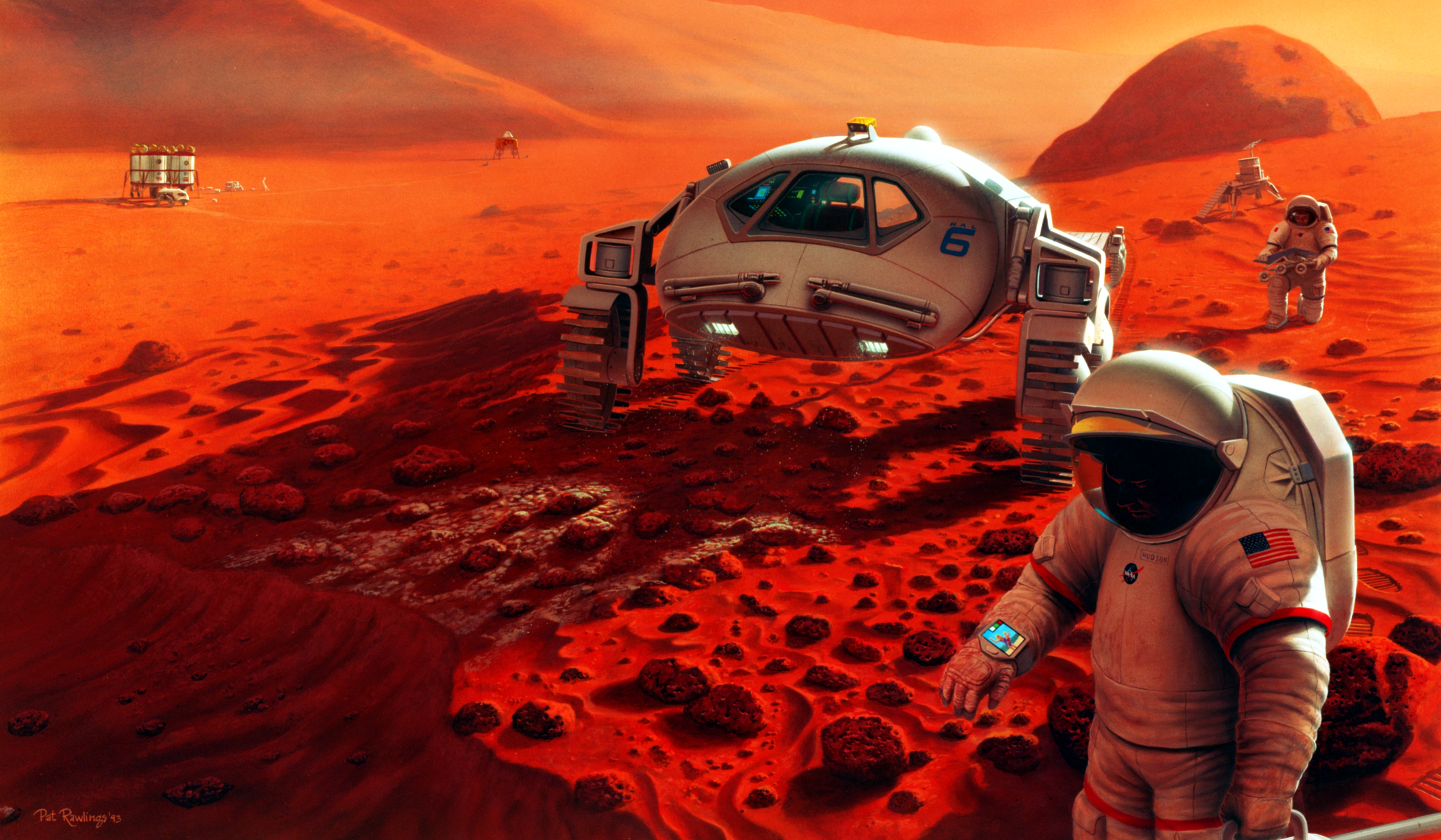 Human Surviving In Mars Artwork Wallpapers