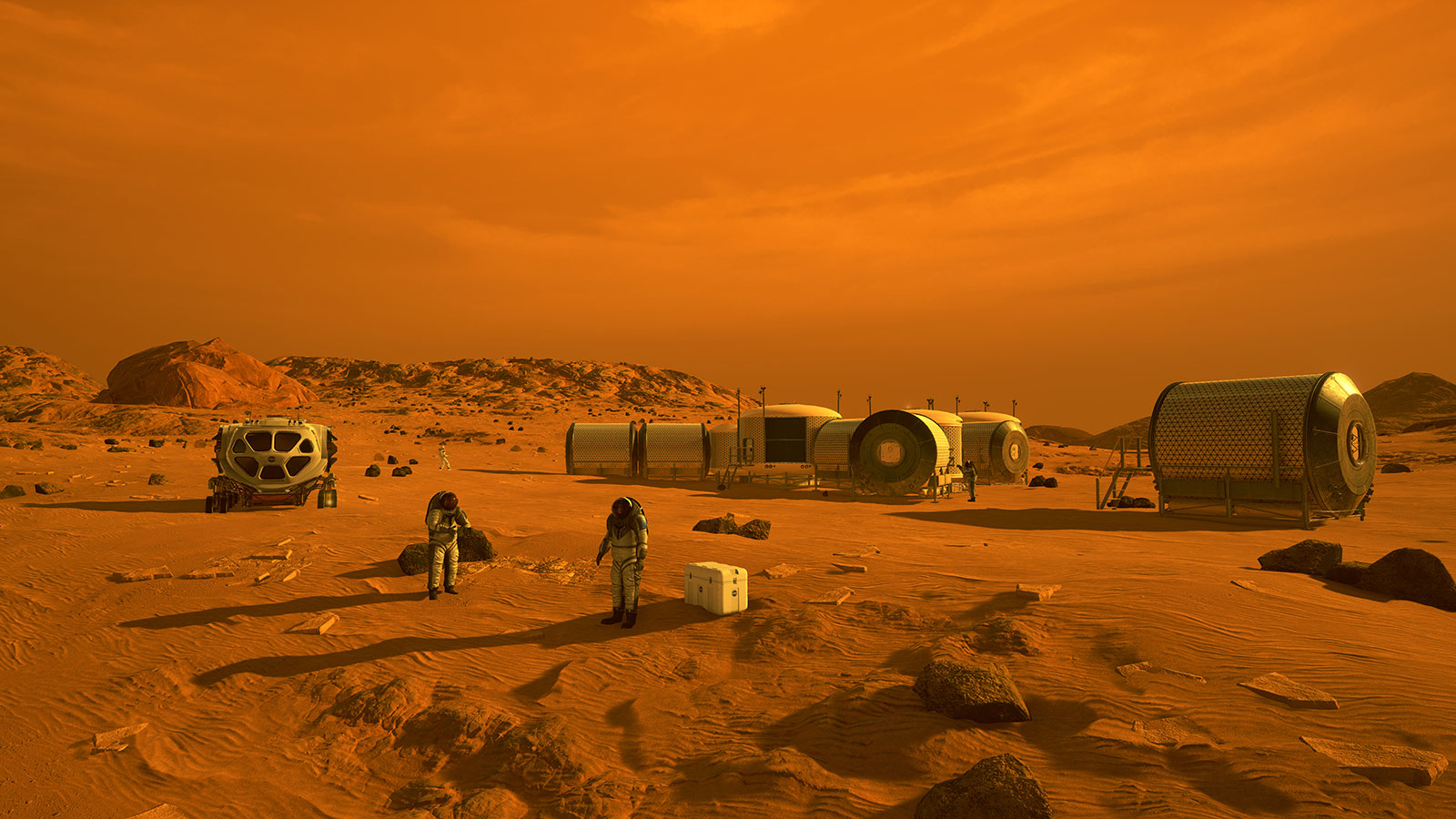 Human Surviving In Mars Artwork Wallpapers