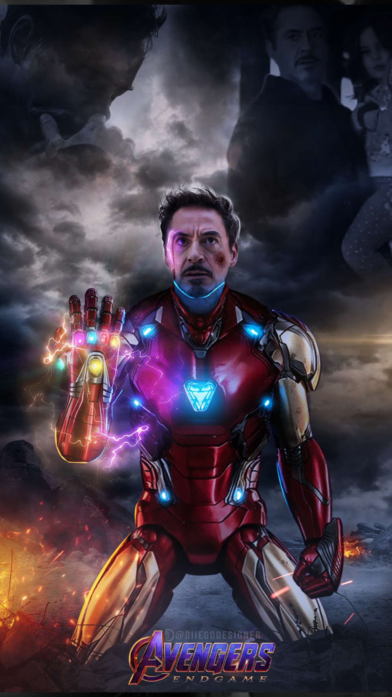 Iron Man And Spiderman Last Scene Art Wallpapers