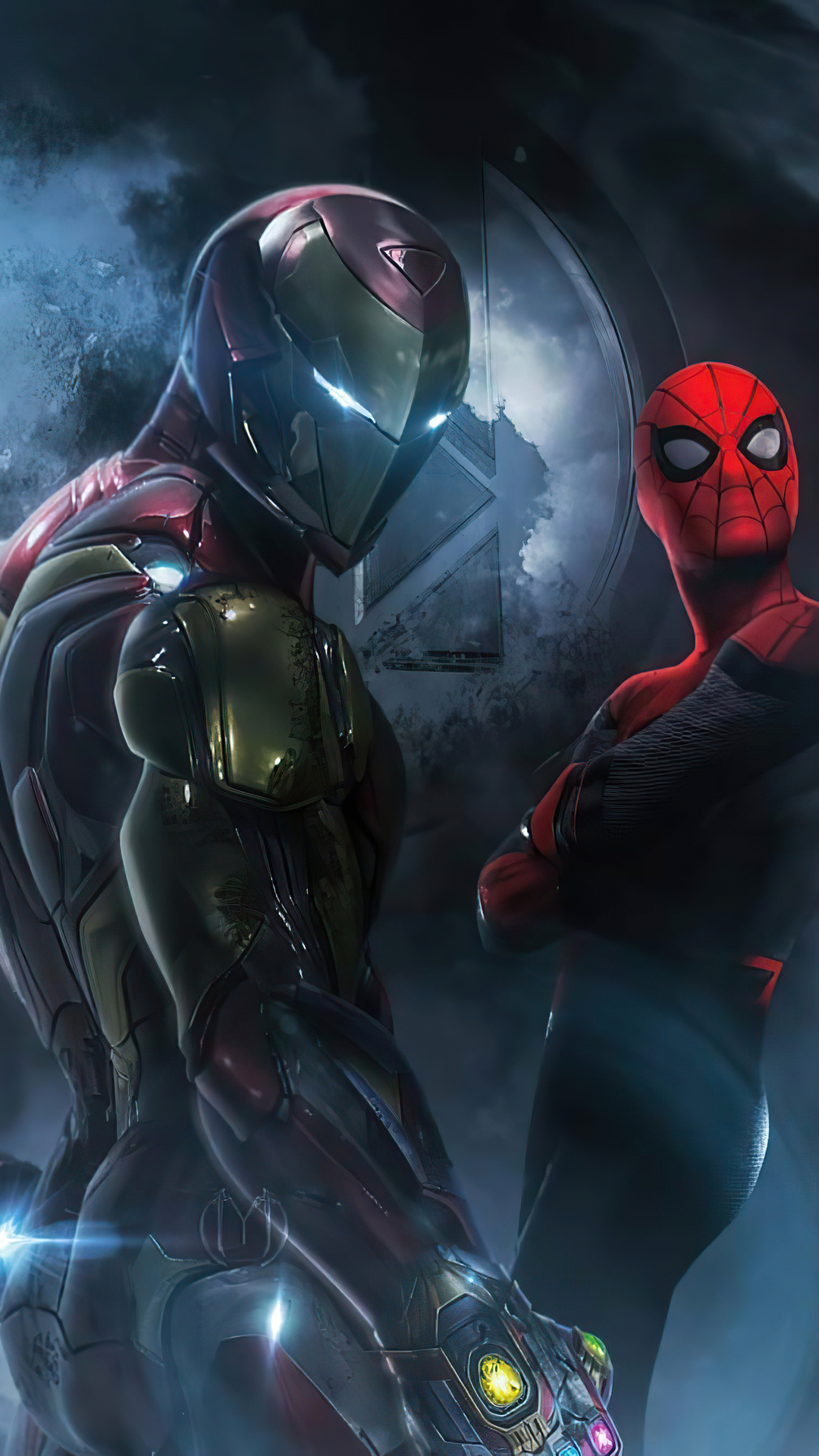 Iron Man And Spiderman Last Scene Art Wallpapers