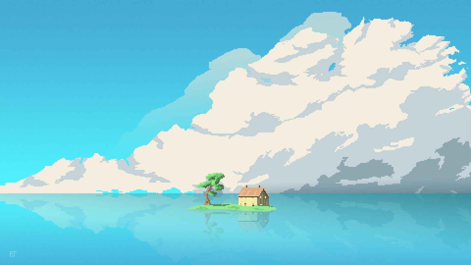 Island Illustration Wallpapers