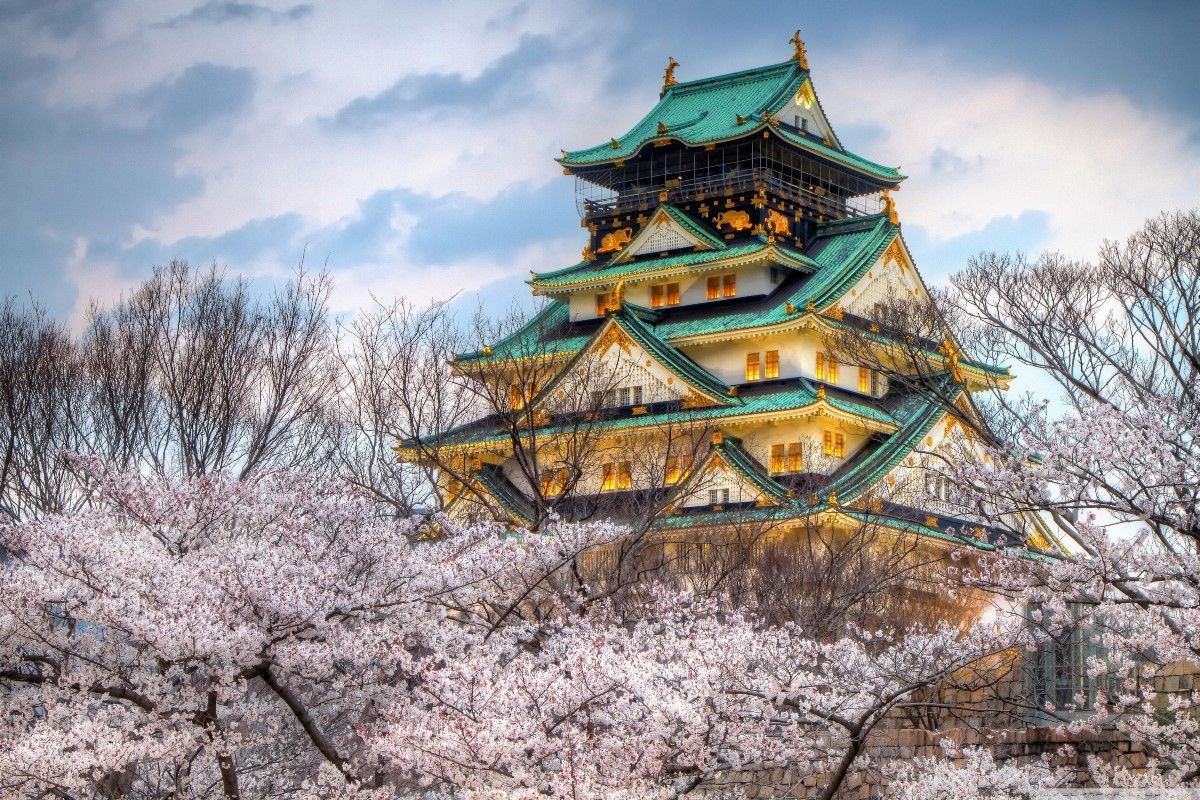 Japanese Castle Pixel Art Wallpapers