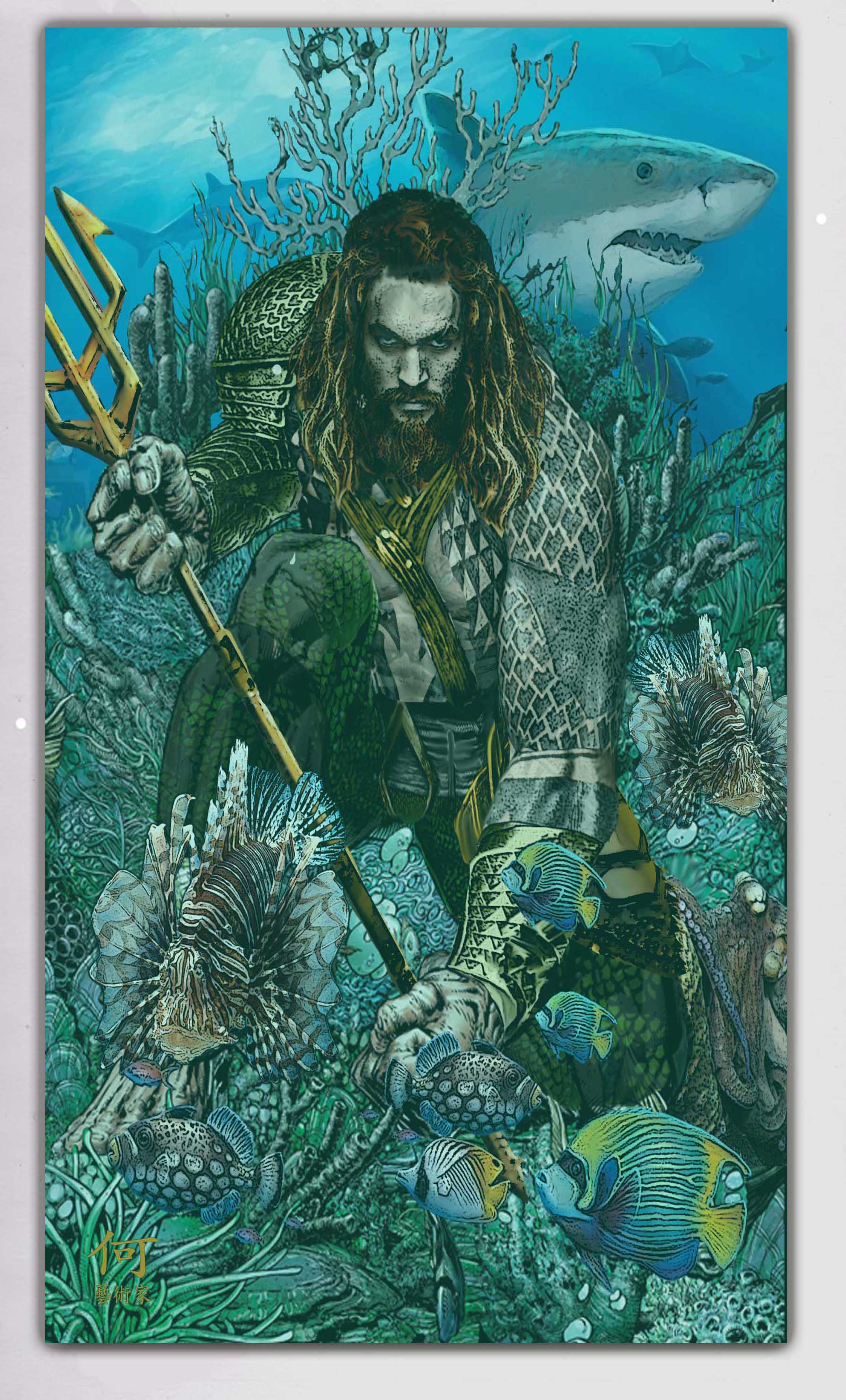 Jason Momoa Aquaman Art Wallpapers