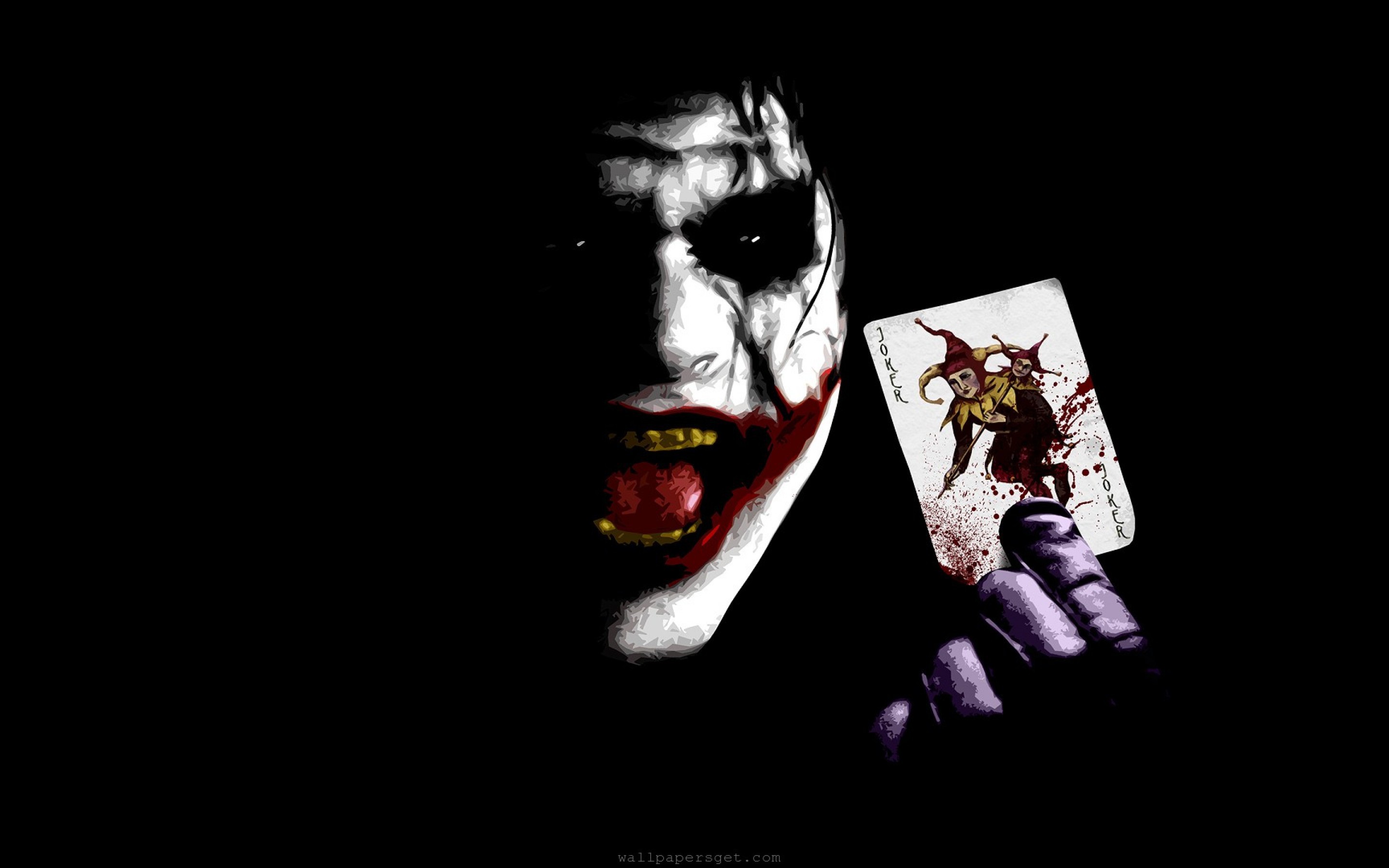 Joker With Bloody Wings Wallpapers