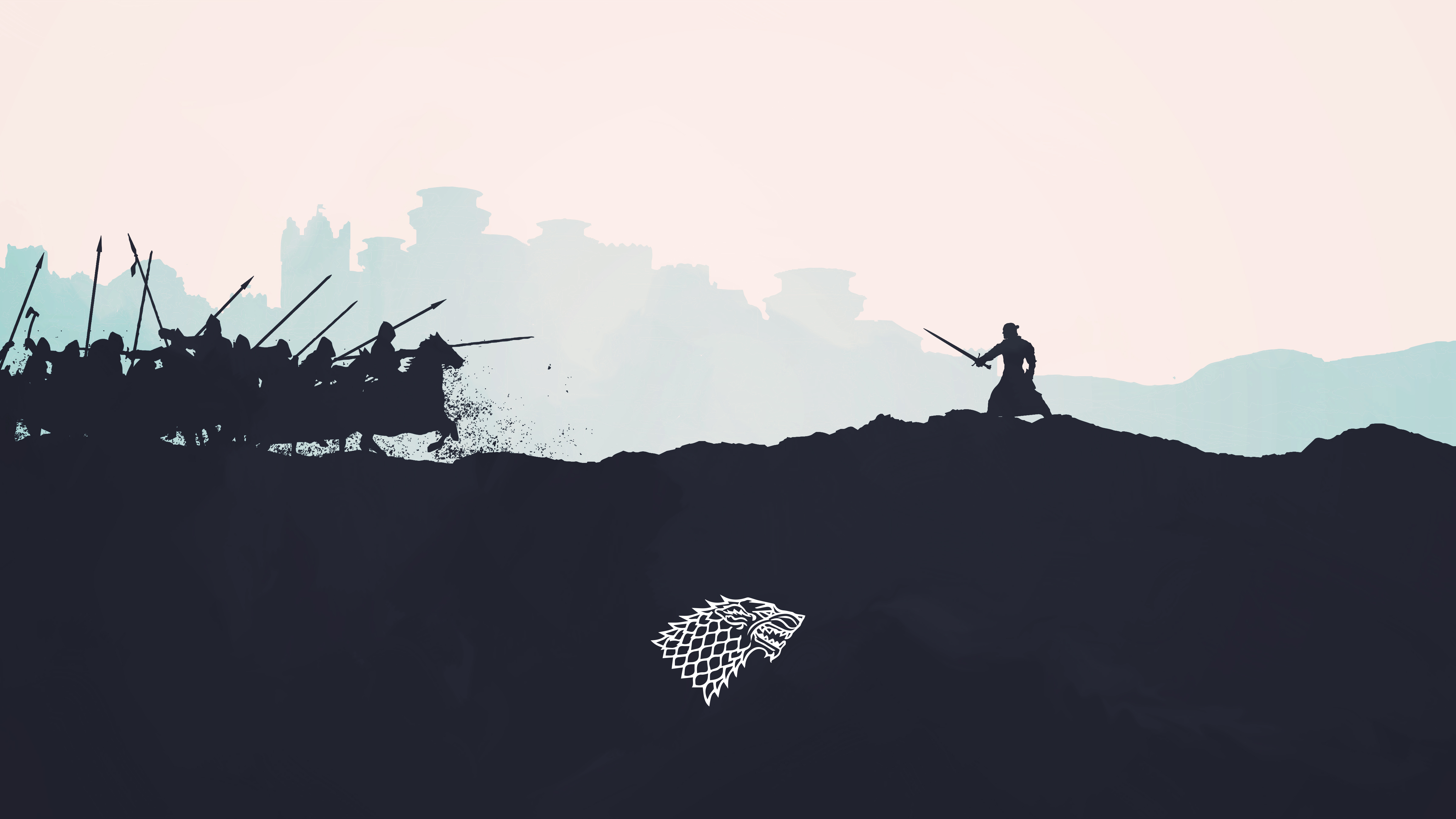 Jon Snow Minimalism Art Wallpapers