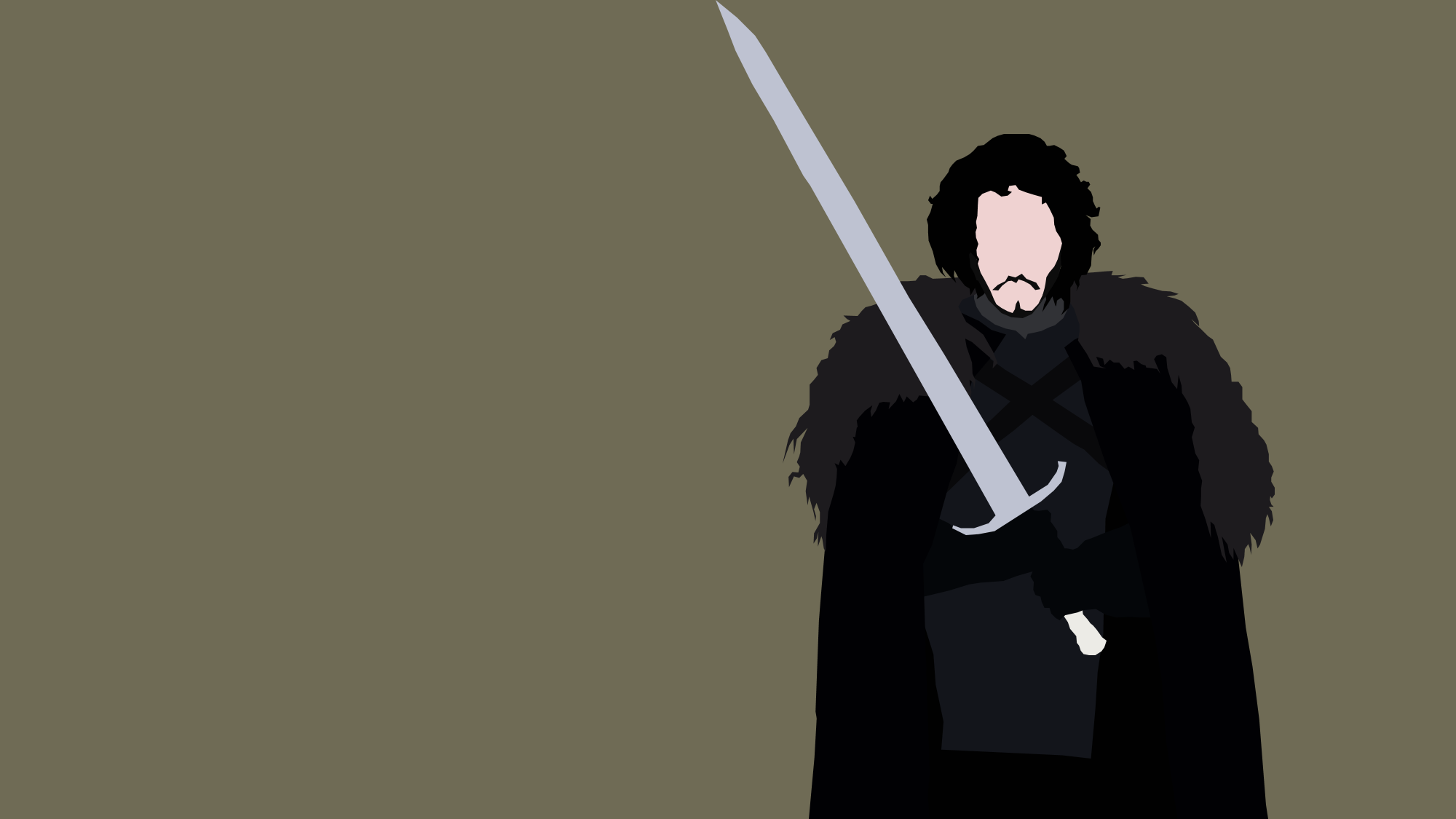 Jon Snow Minimalism Art Wallpapers