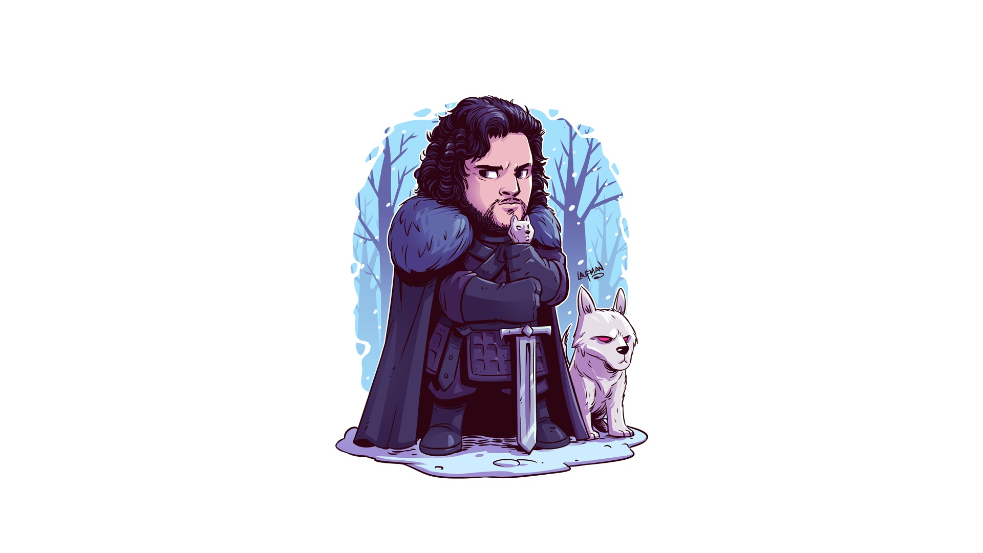 Jon Snow Minimalism Art Wallpapers