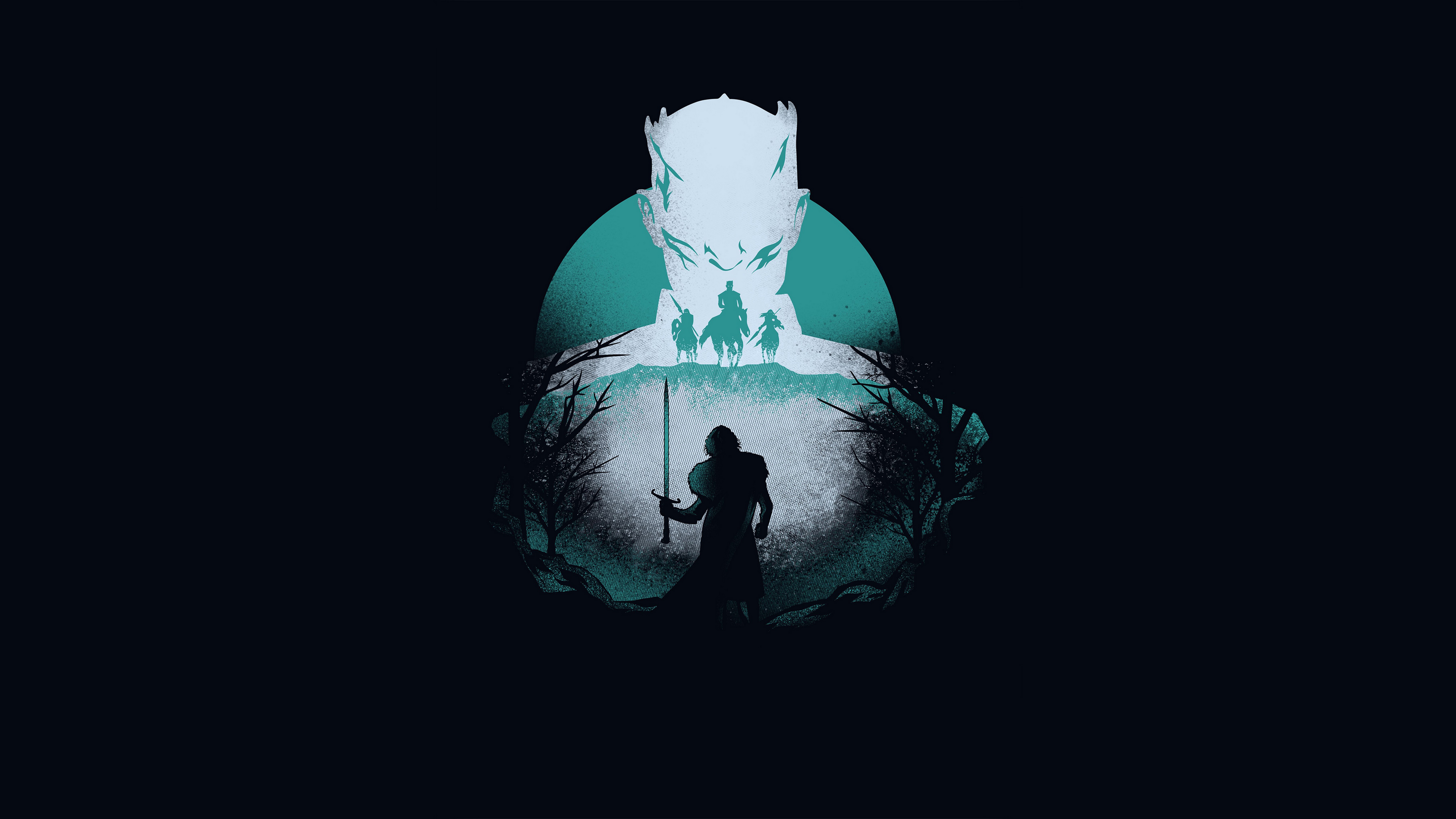 Jon Snow Minimalism Art Wallpapers