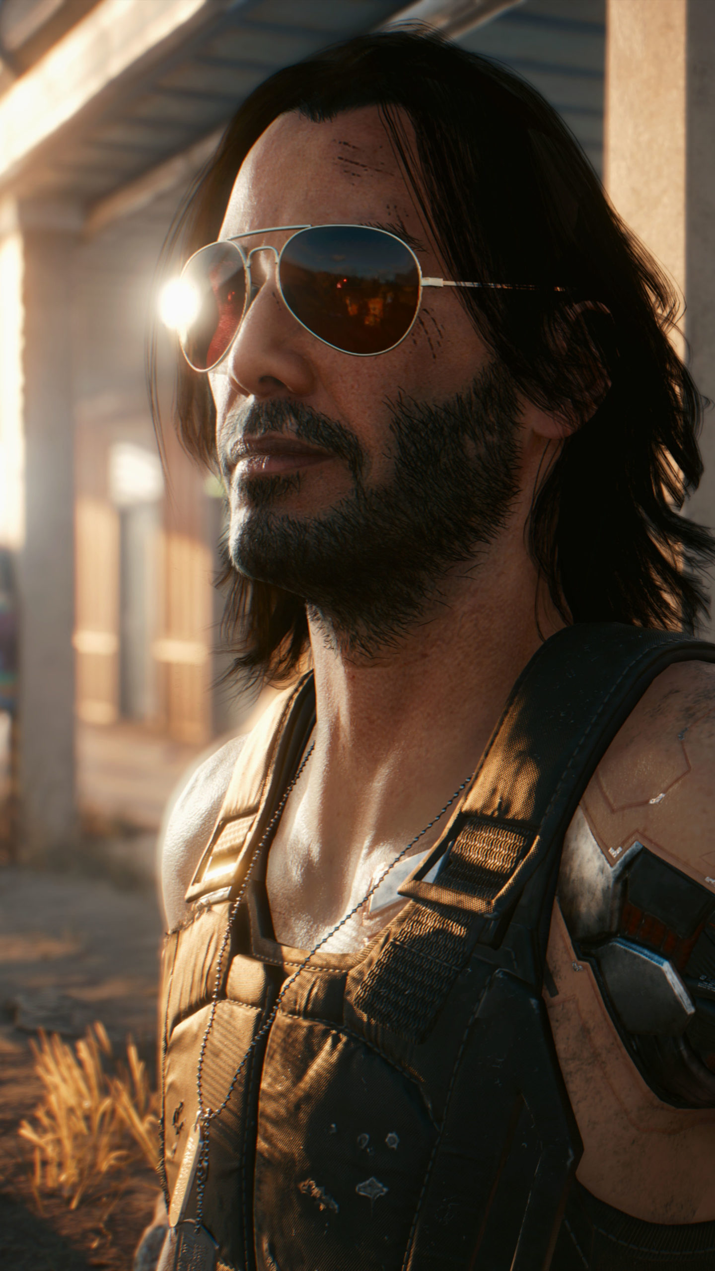 Keanu Reeves Cyberpunk 2077 Retro Art Wallpapers