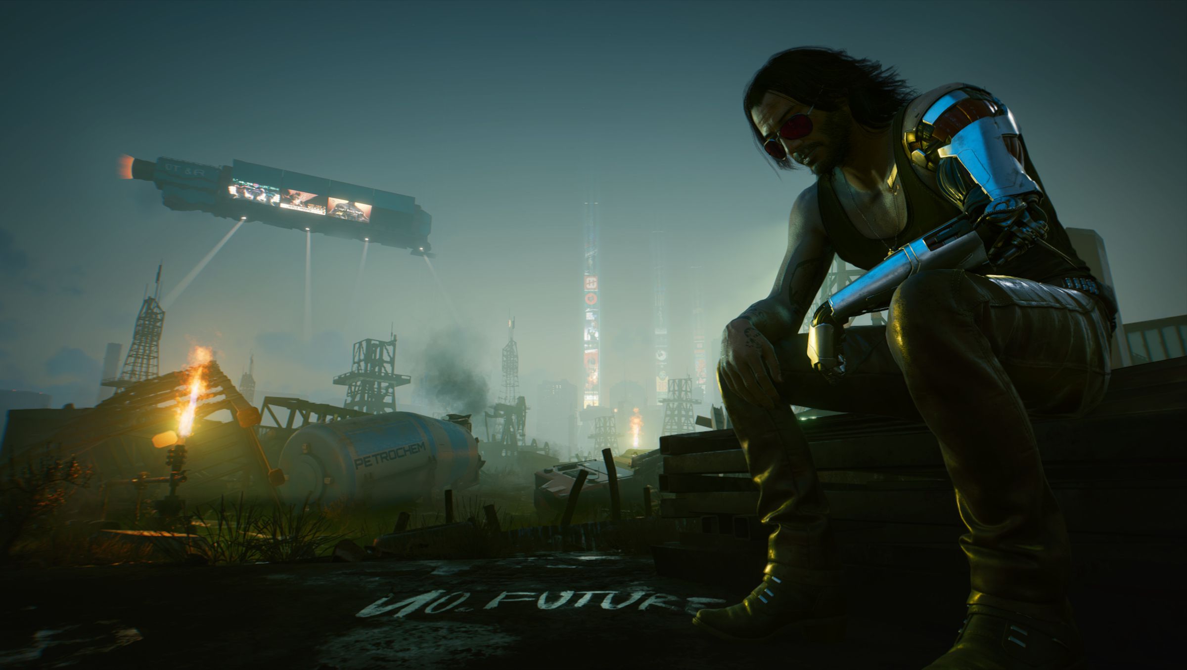 Keanu Reeves Cyberpunk 2077 Retro Art Wallpapers