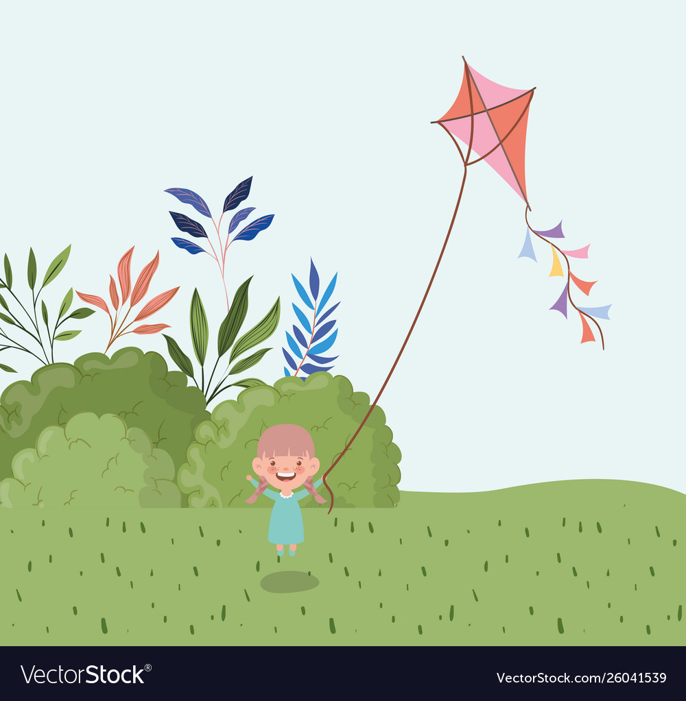 Kid Playing With Kite A Bit Of Happiness Wallpapers