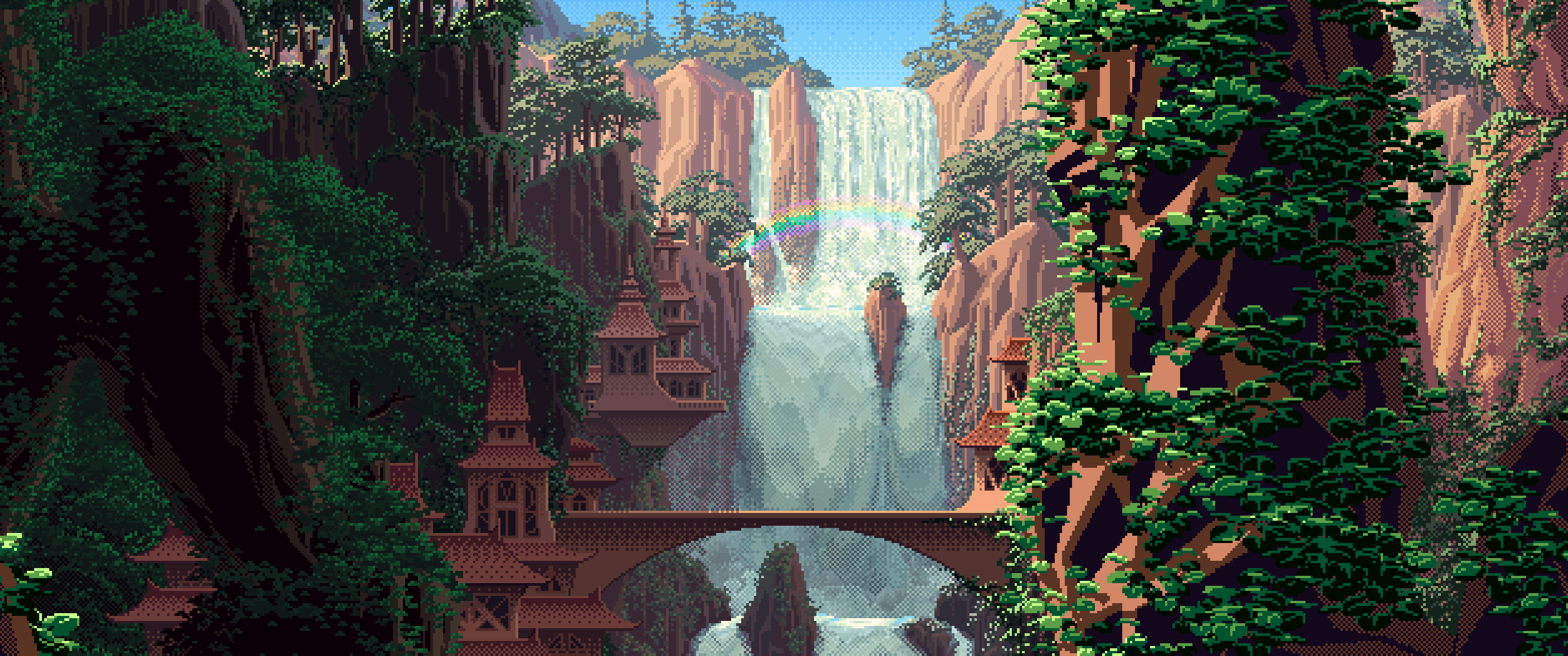 Landscape Pixel Art Wallpapers