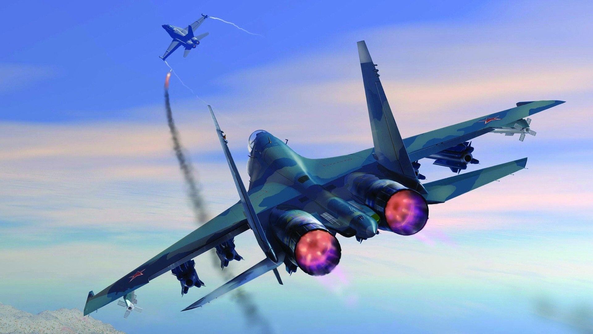 Launched Missile In Sky Art Wallpapers