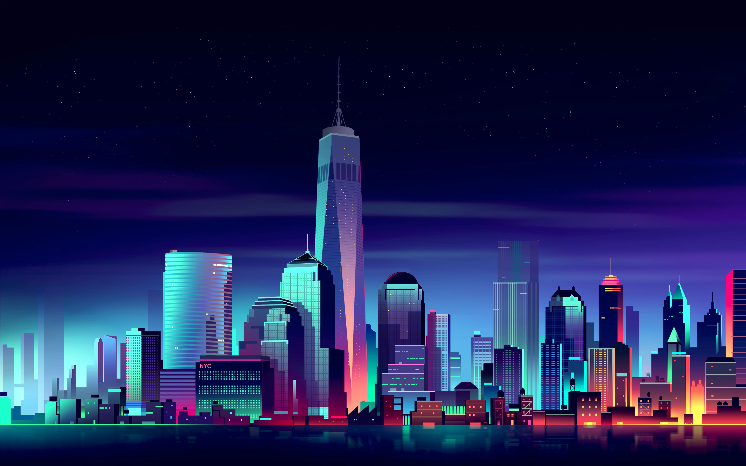 Light City Artwork Wallpapers